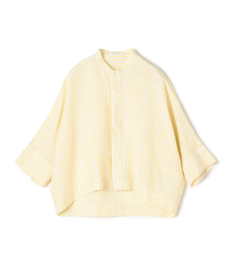 リネンシャーティング クロップドシャツ