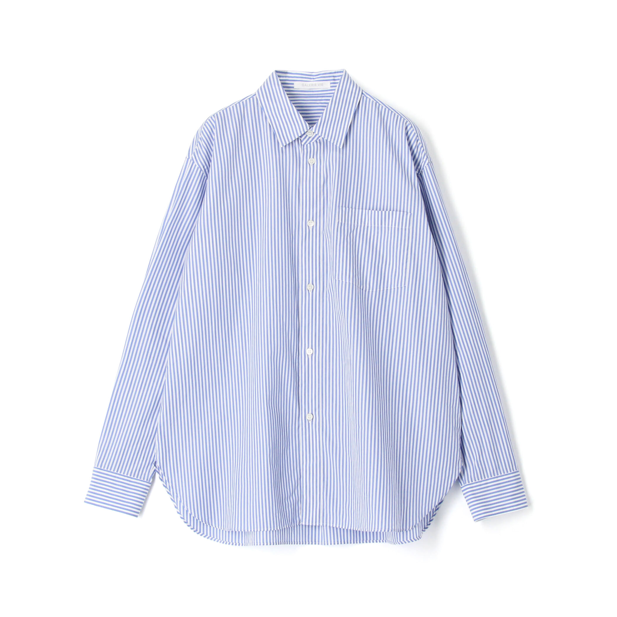 GALERIEVIE】23-01-21-01102 コットンブロード レギュラーシャツ長袖 