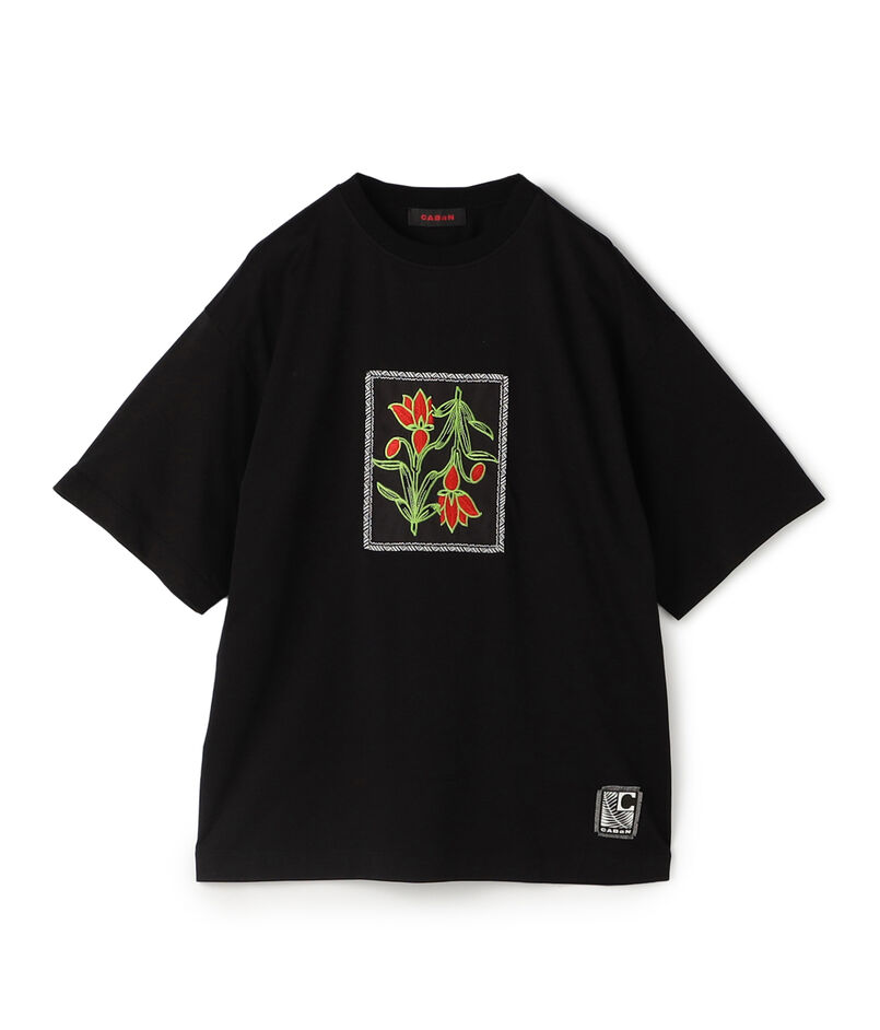 CABaN スビンコットン IBIZA エンブロイダリーTシャツ