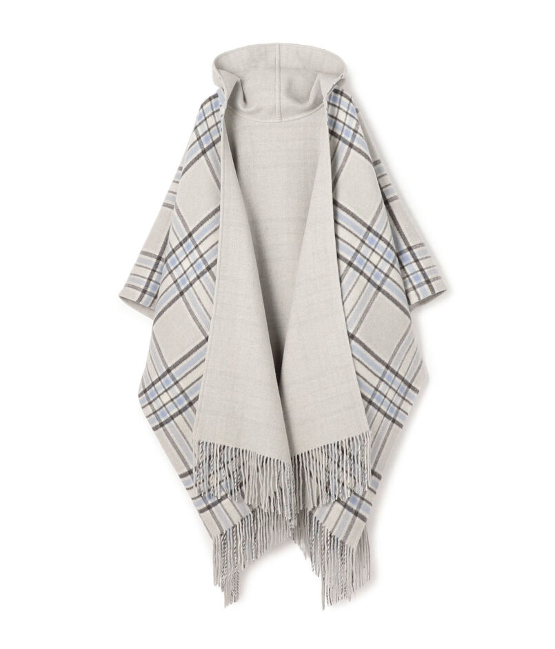 リバーブランケット フーテッドポンチョ