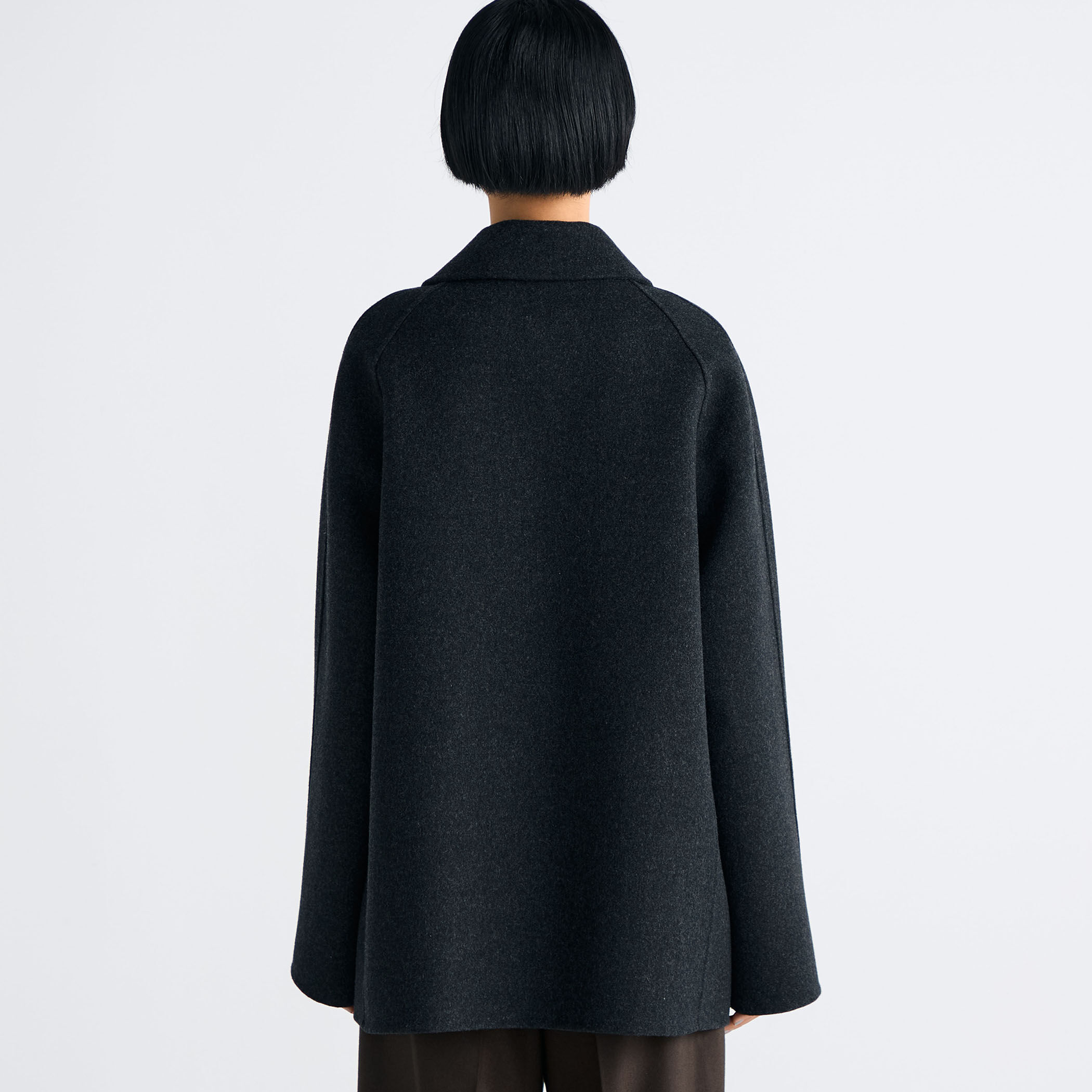 ウールカシミヤ ダブルフェイス ショートコート｜トゥモローランド