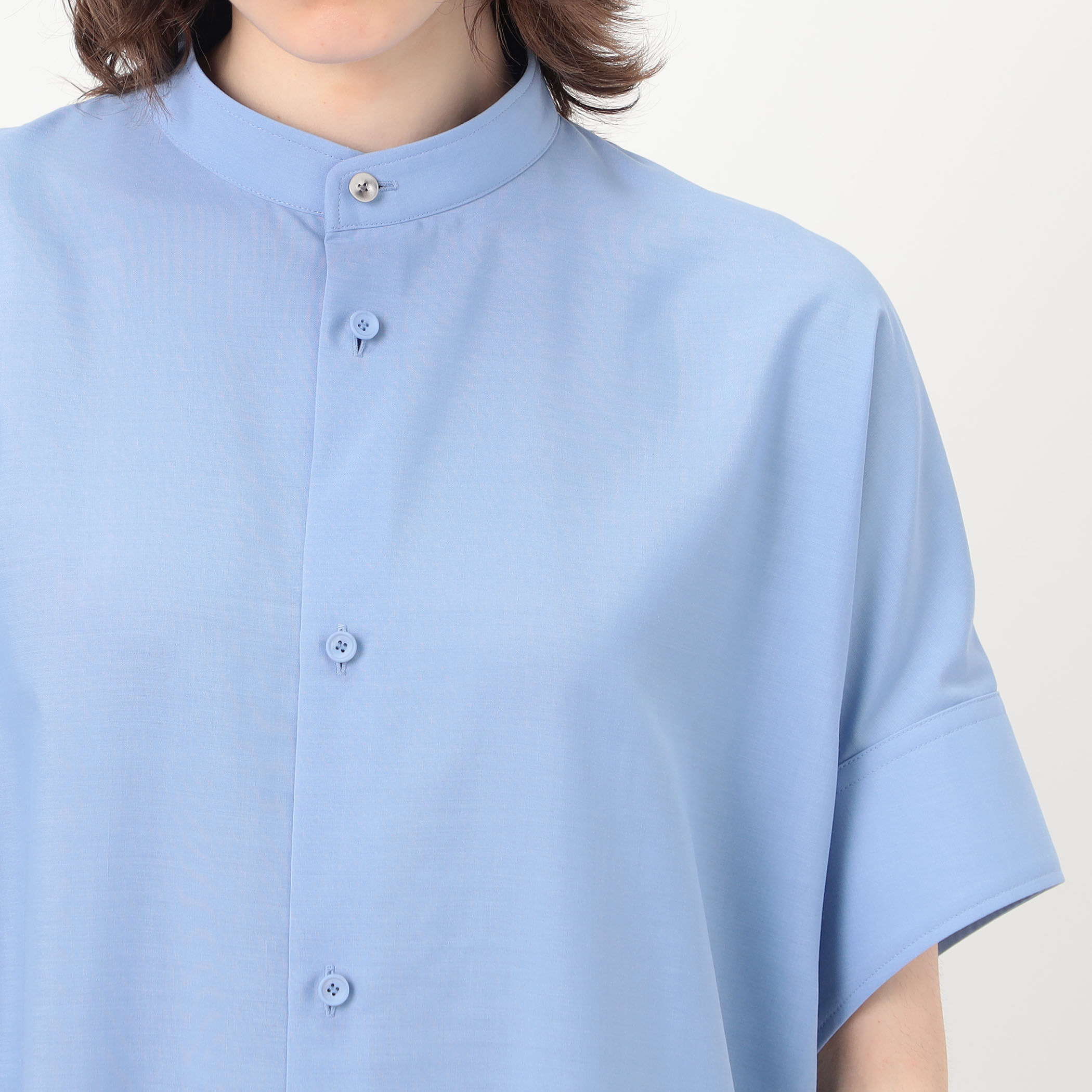 別注】THE RERACS × Edition BAND COLLAR BIG SHIRTS DRESS シャツ
