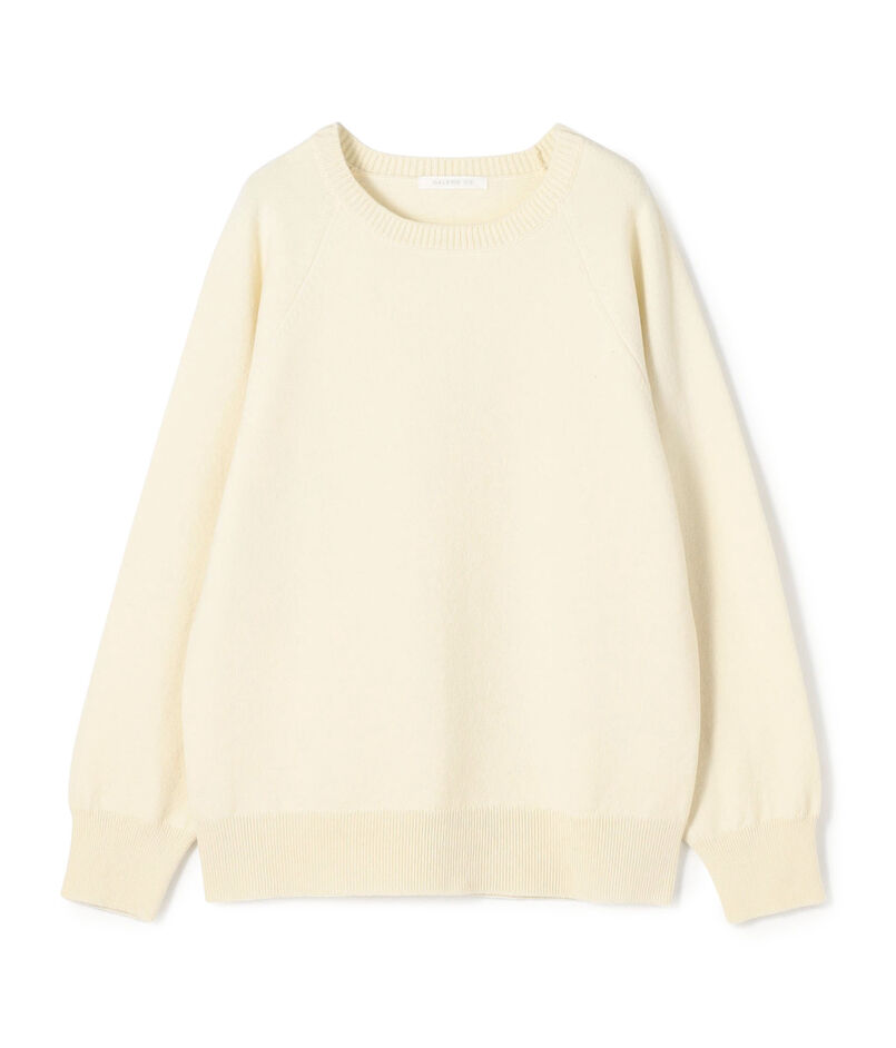 スエットニット クルーネックプルオーバー