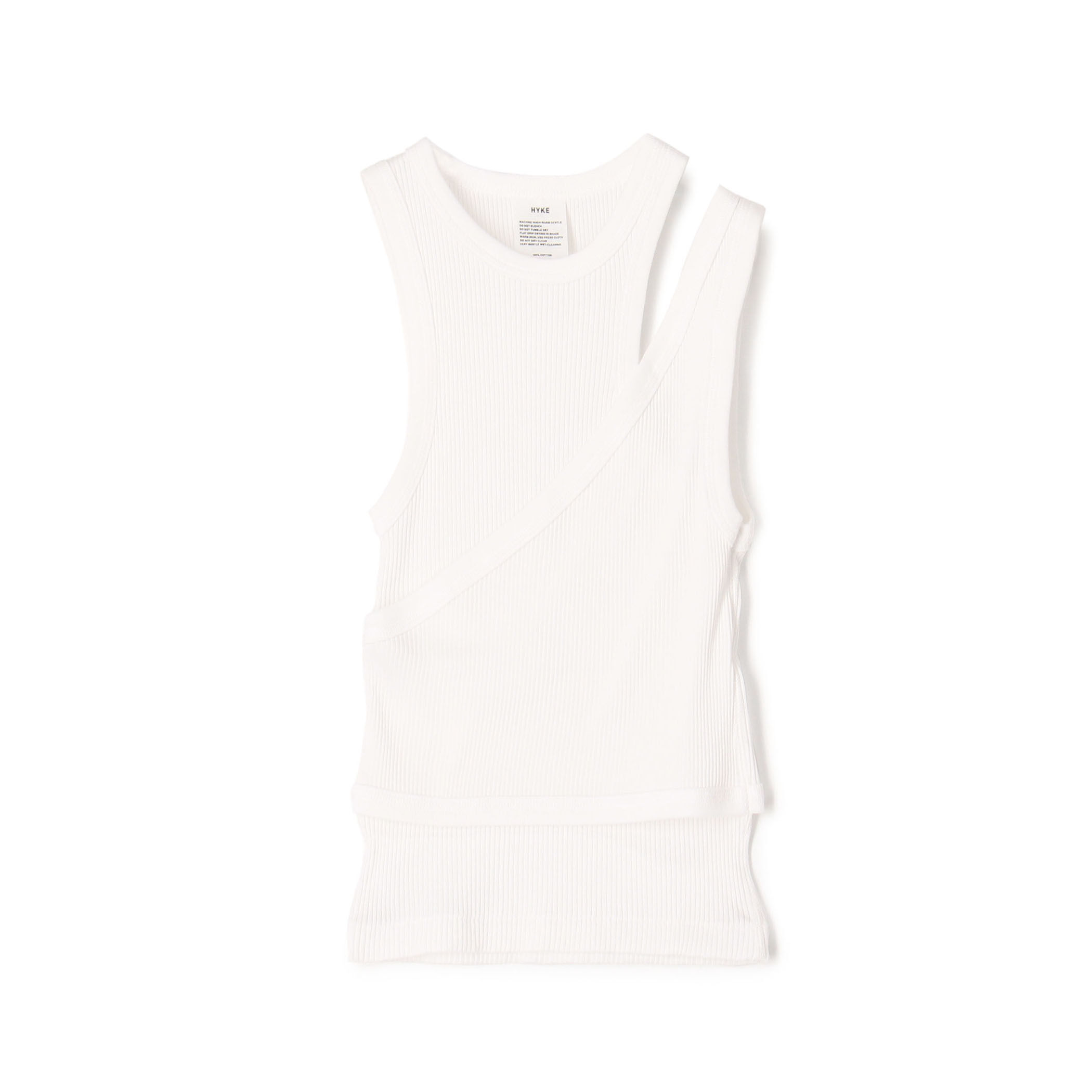 HYKE DOUBLE SHOULDER TANK TOP｜トゥモローランド 公式通販
