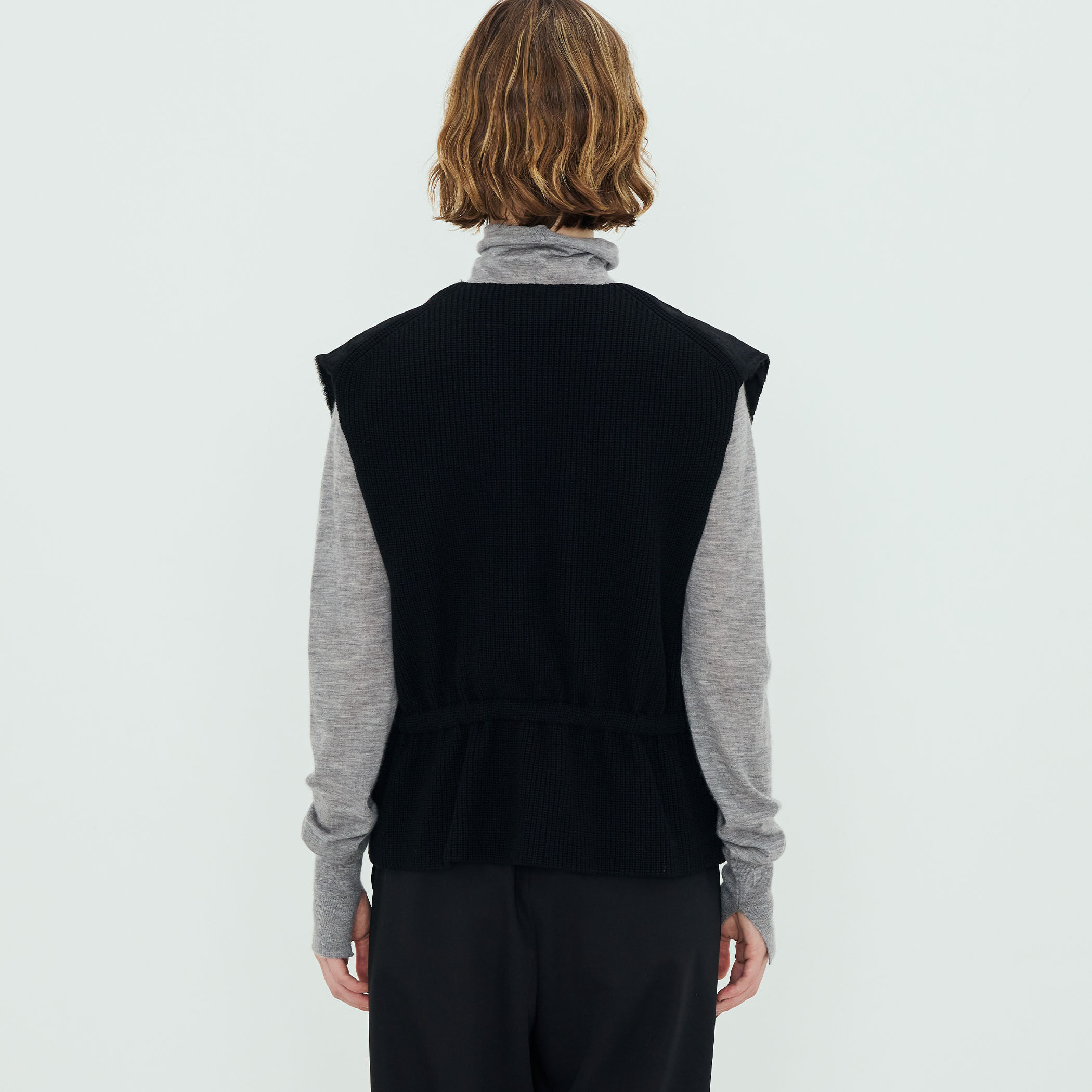 アンドゥムルメステール 08AW カシミアブレンドヘビーガーゼベスト / ジレ アンドゥムルメステール 08AW カシミアブレンドヘビーガーゼベスト