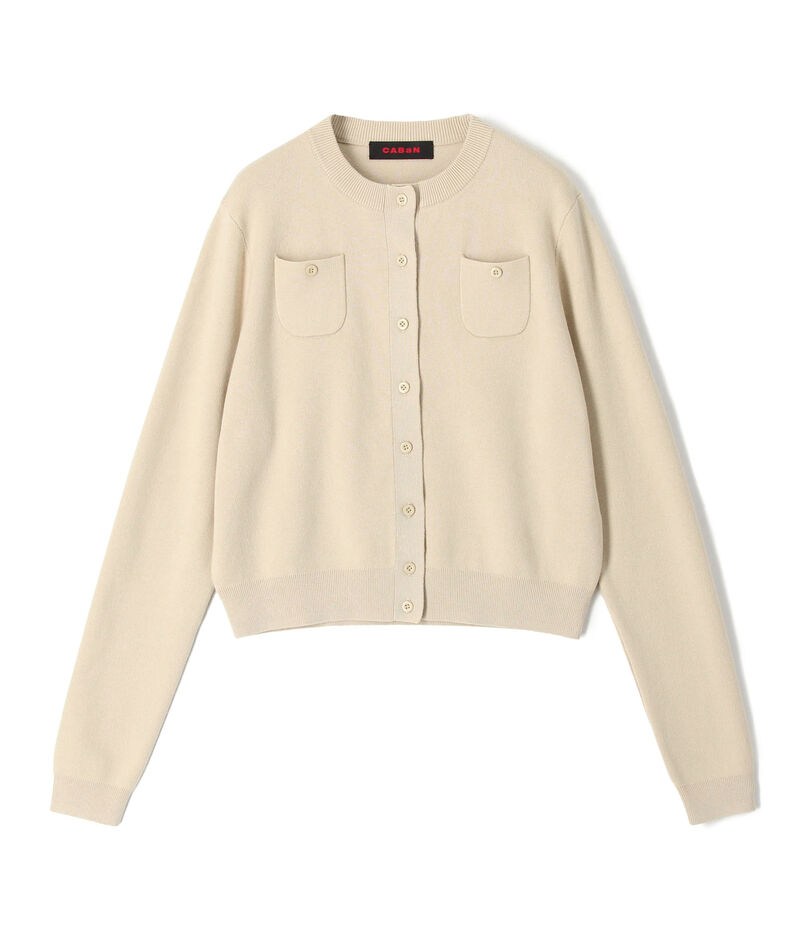 CABaN コットンカシミヤ クルーネックカーディガン｜トゥモローランド  