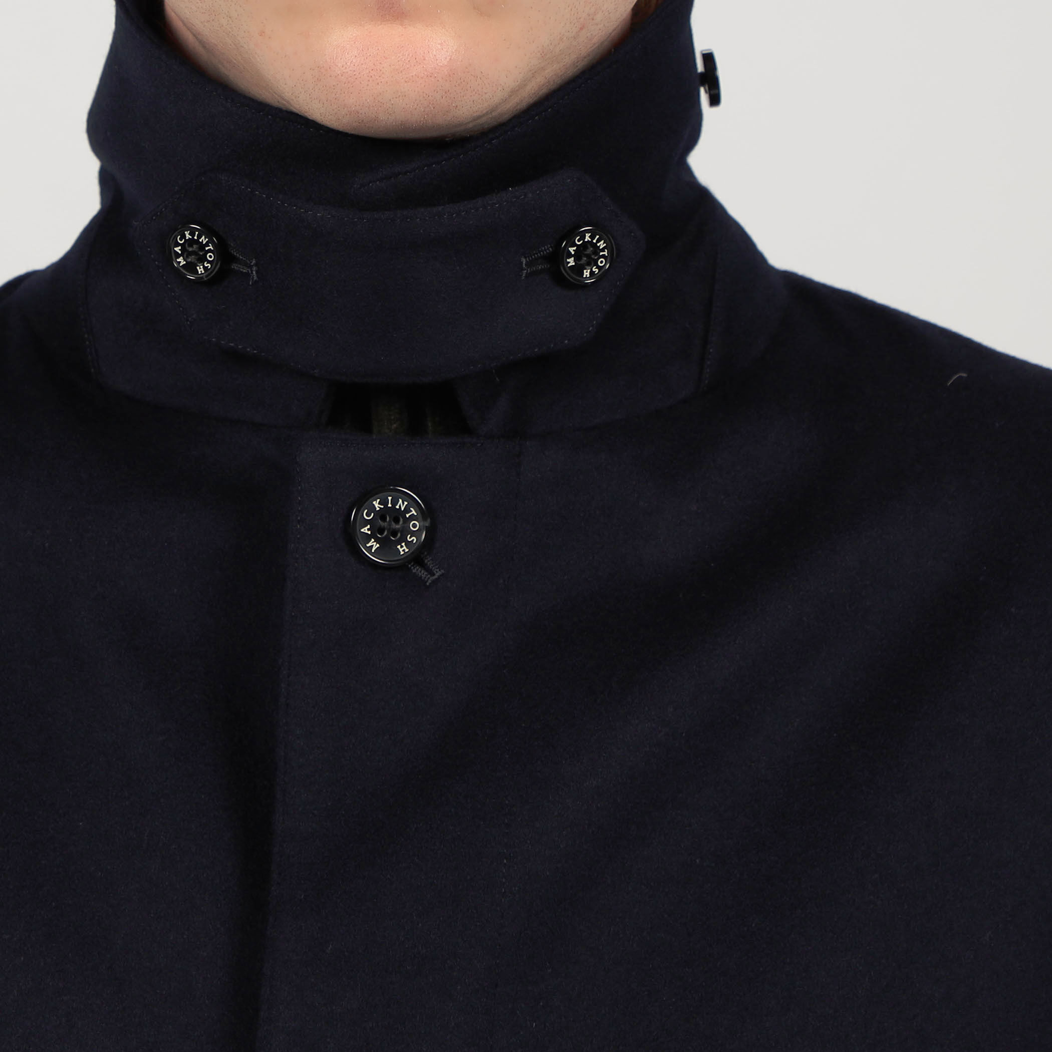 MACKINTOSH DUNKELD Loro Piana STORM SYSTEM ウールステンカラー