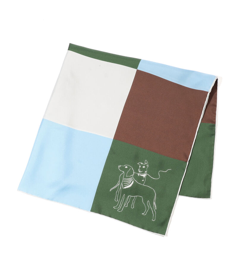 sense the pebble Carmel シルクスカーフ