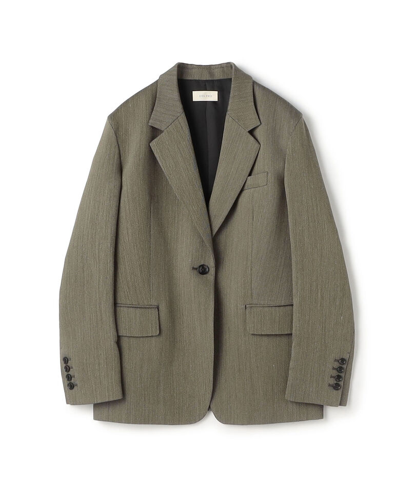 【WEB先行予約】ハイツイストカルゼ ラウンドショルダーシングルジャケット