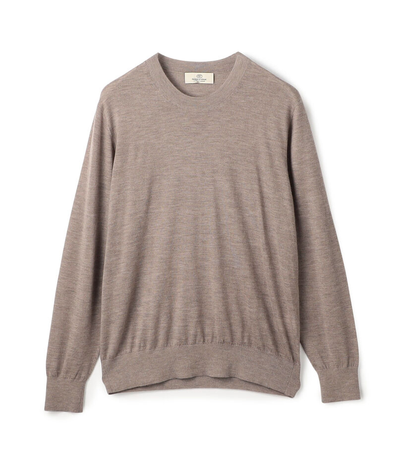 カシミヤ クルーネックプルオーバー Cariaggi