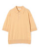 クレープコットン ポロカラープルオーバー