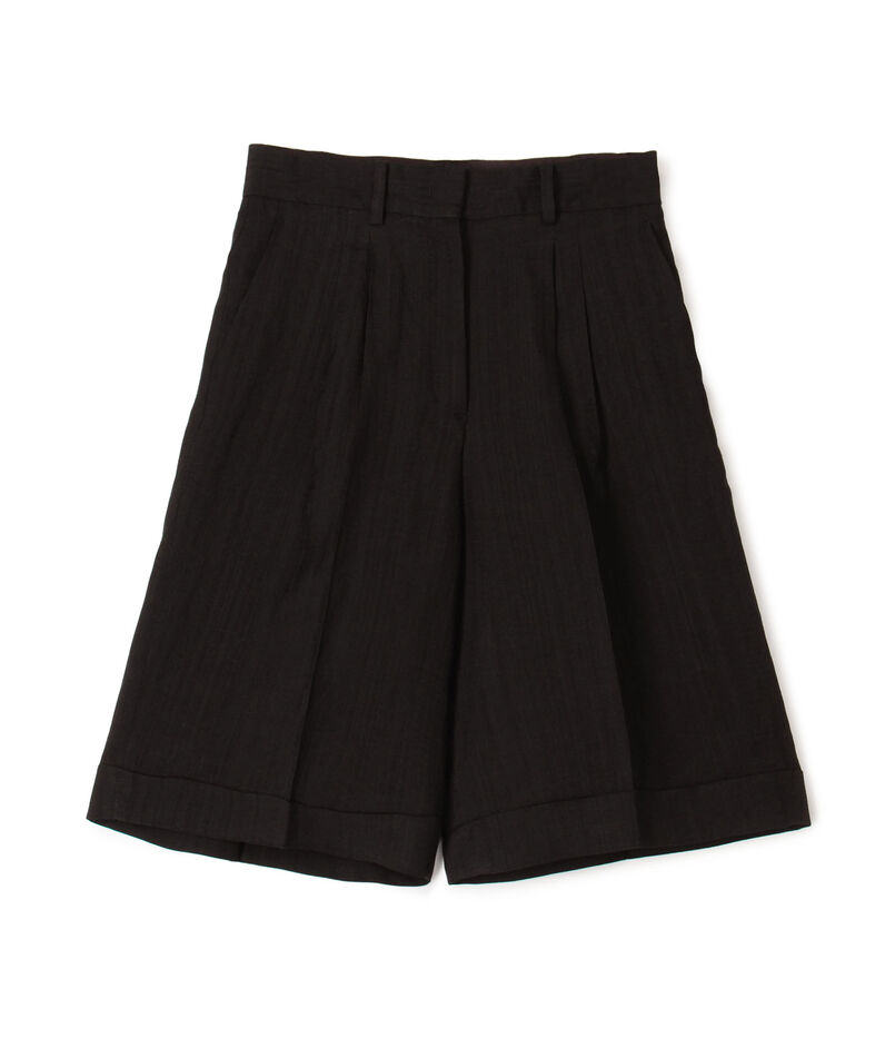 【WEB先行予約】レーヨンリネンブッチャー バミューダパンツ