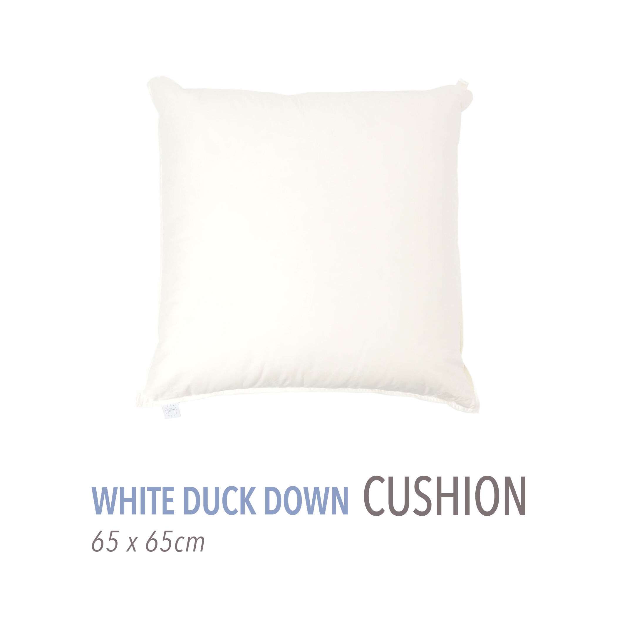 ホワイトダックダウン ヌードクッション（65cm × 65cm