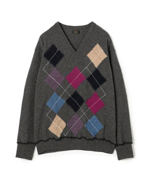 MAATEE&SONS カシミヤ Vネックプルオーバーニット