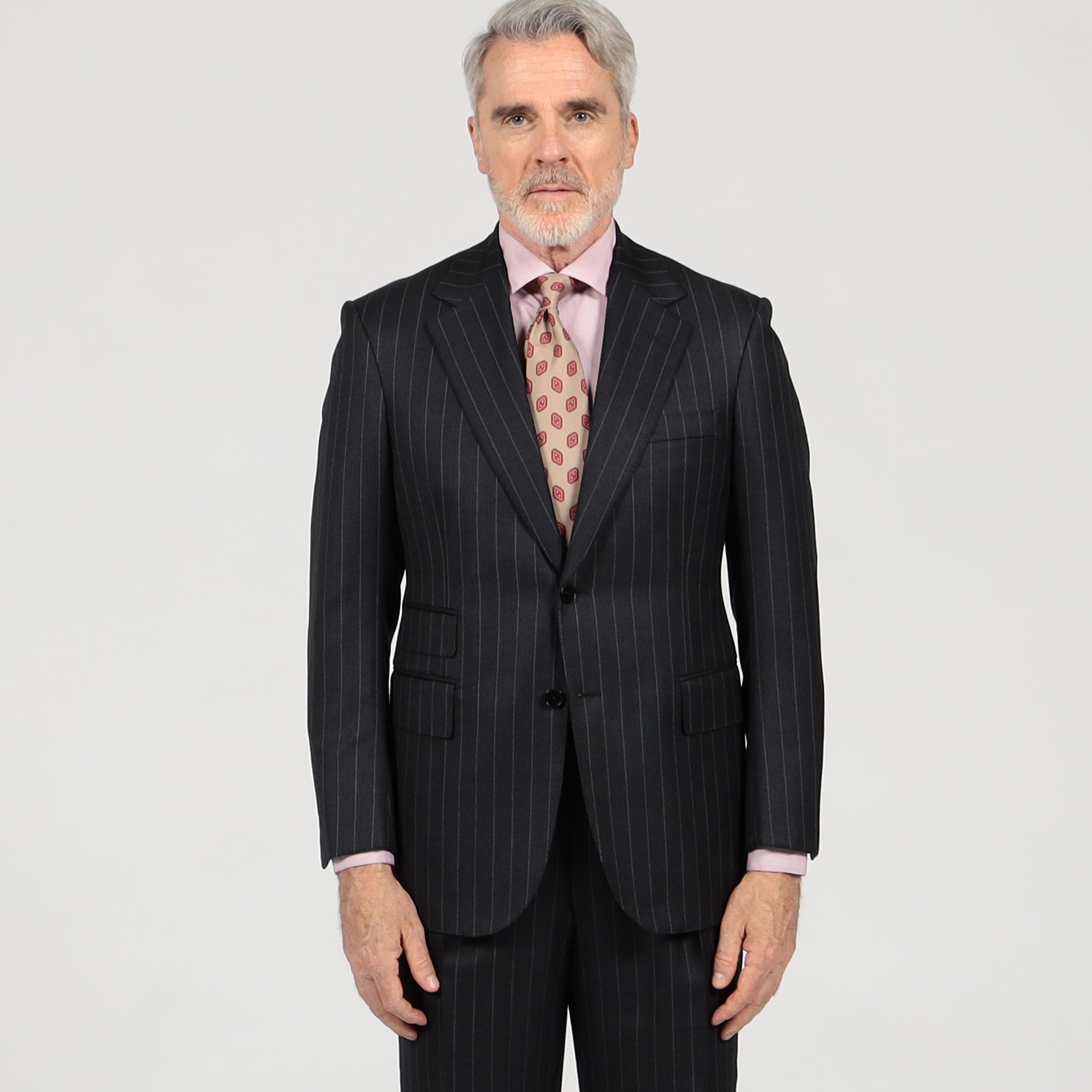 ウール シングルブレステッド2Bスーツ ISLAND FLEECE E.Zegna