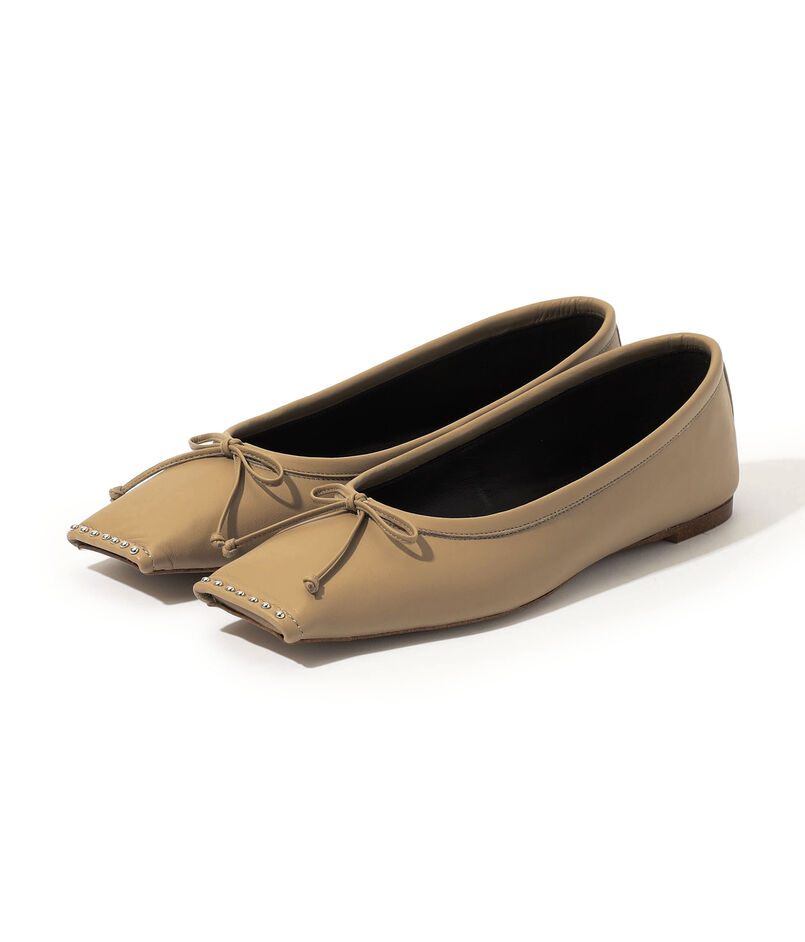 CHEMBUR SQ FLAT STUDS BALLET シューズ