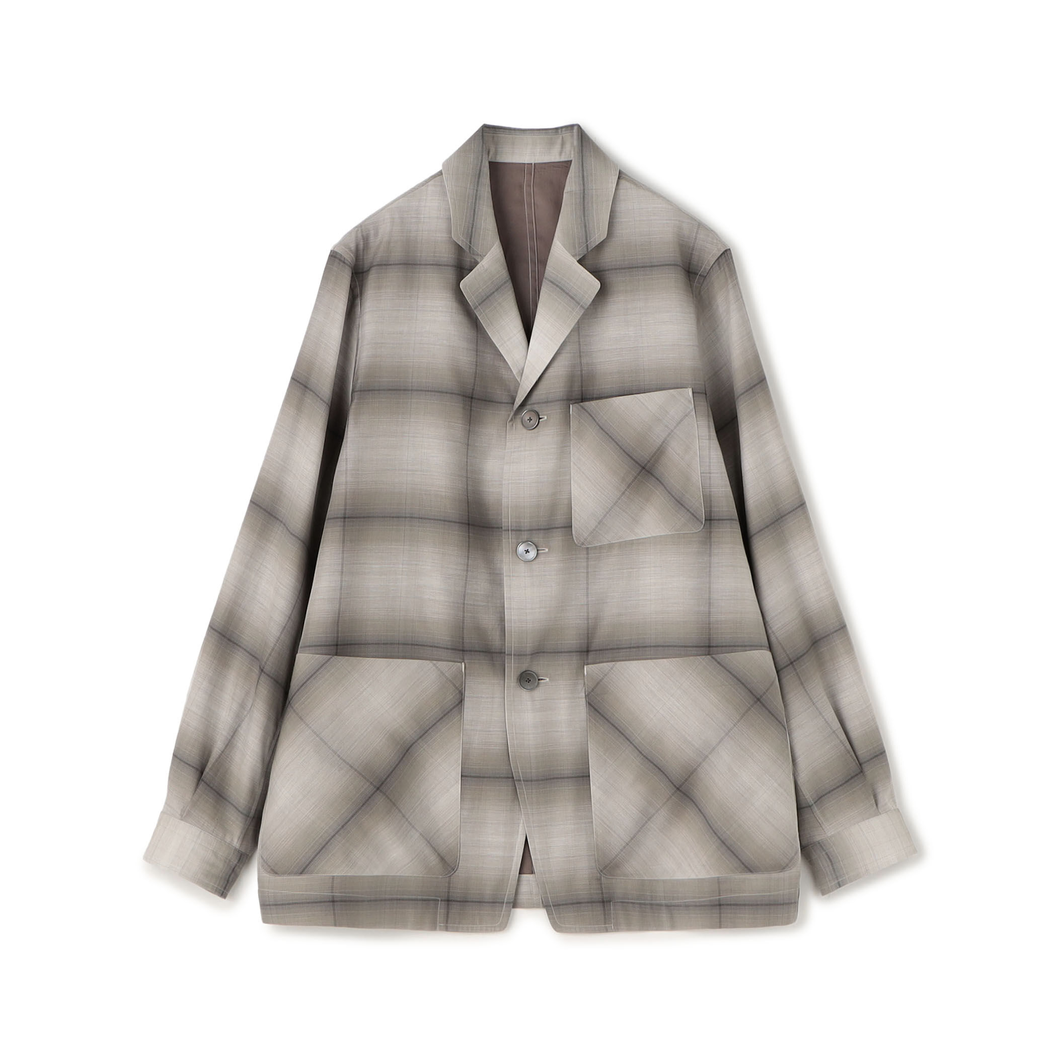 シャリーフ　ジャケット　ジップ　コットン　ウール　日本製　牛革　異素材ドッキング 別注】PENDLETON コットンシルク トップスタージャケット