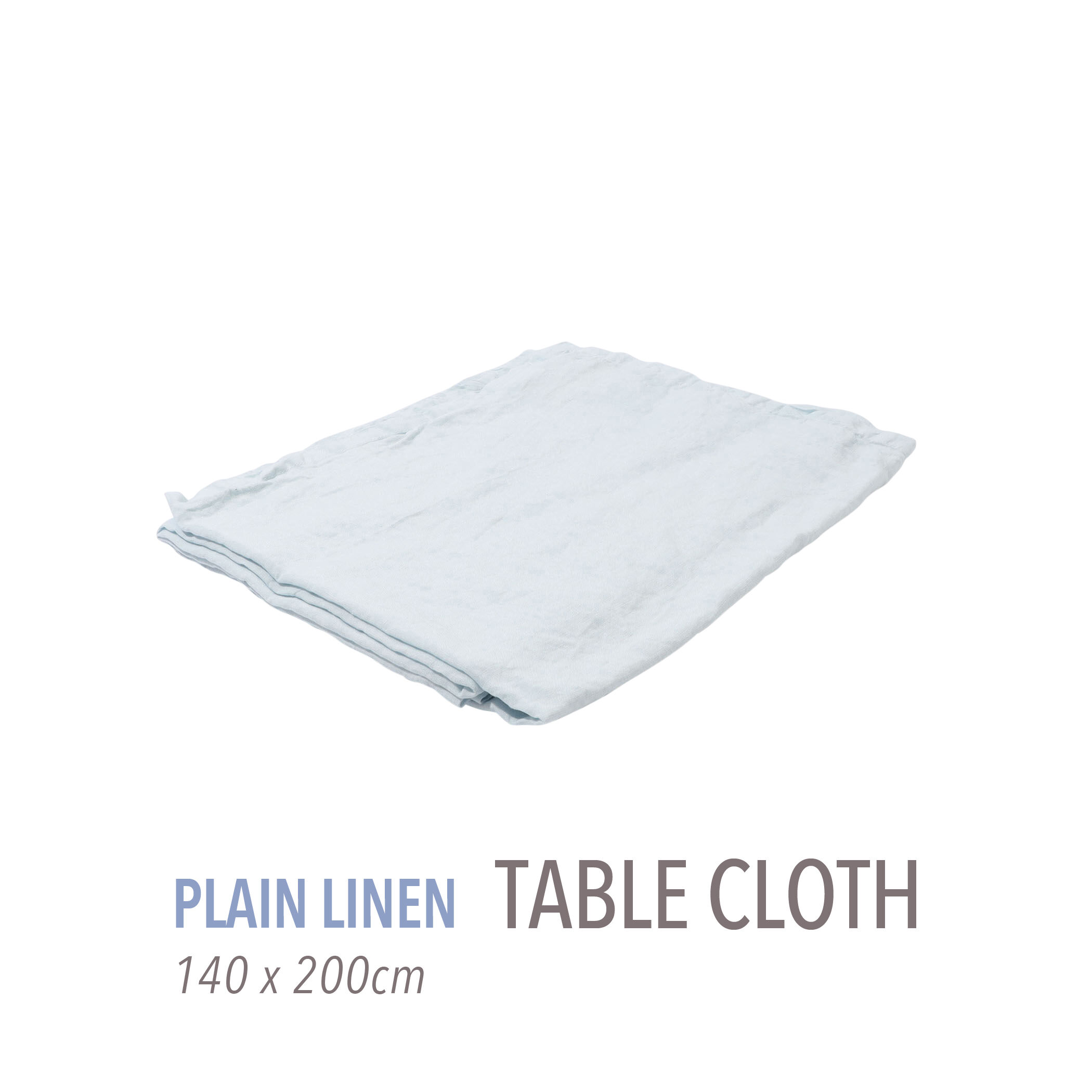 プレーンリネン テーブルクロス（140cm X 200cm