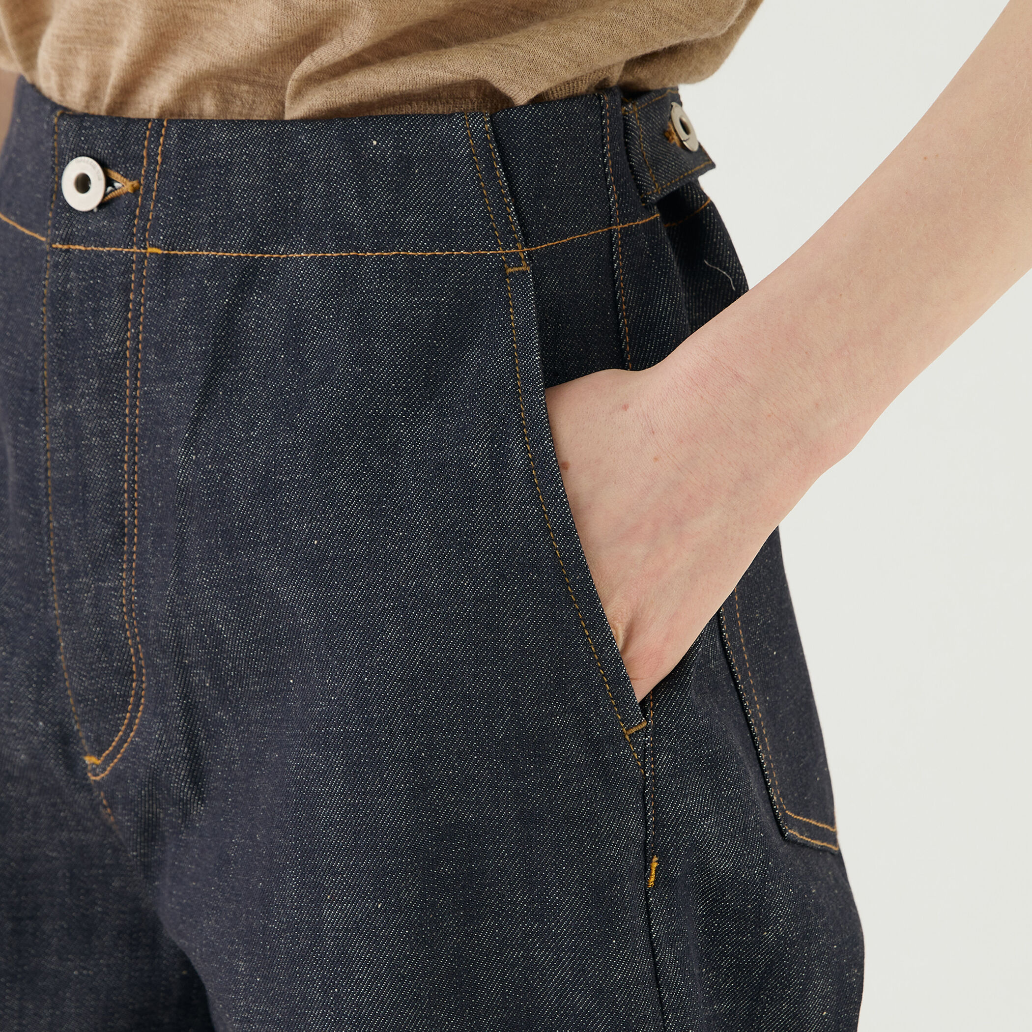 リジットデニム コクーンパンツ｜トゥモローランド 公式通販