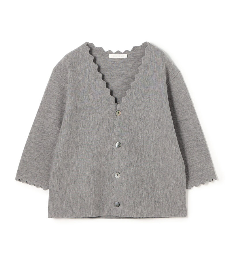 ウーステッドミラノリブ Vネックカーディガン