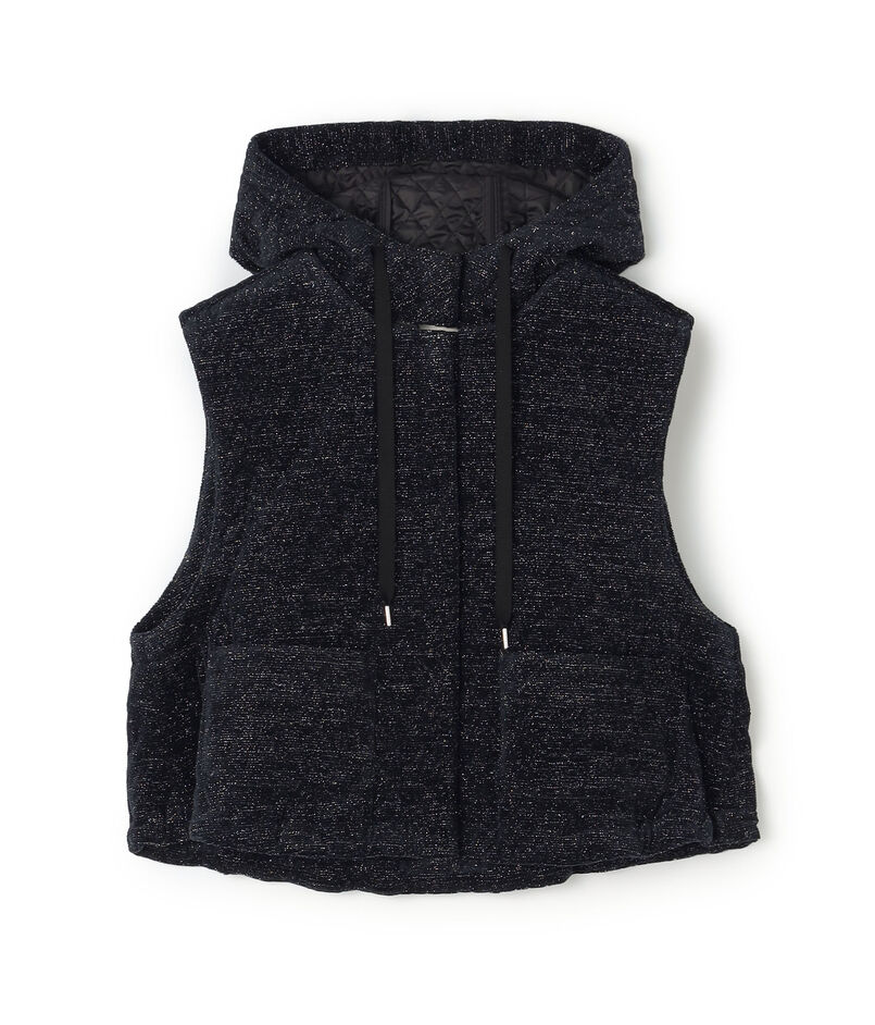 ■キルティングベロア ショートベスト