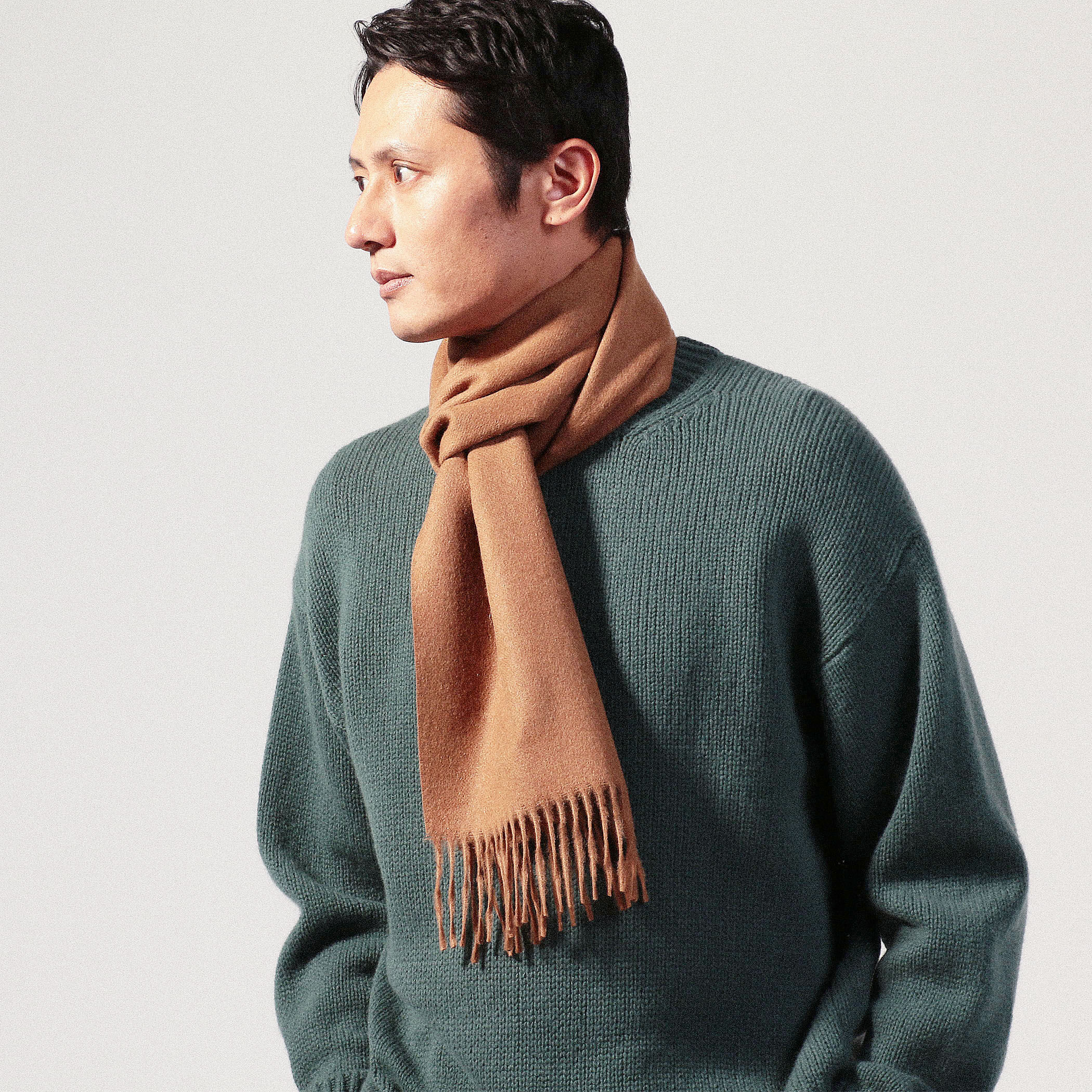 THE INOUE BROTHERS Brushed Scarf アルパカ マフラー