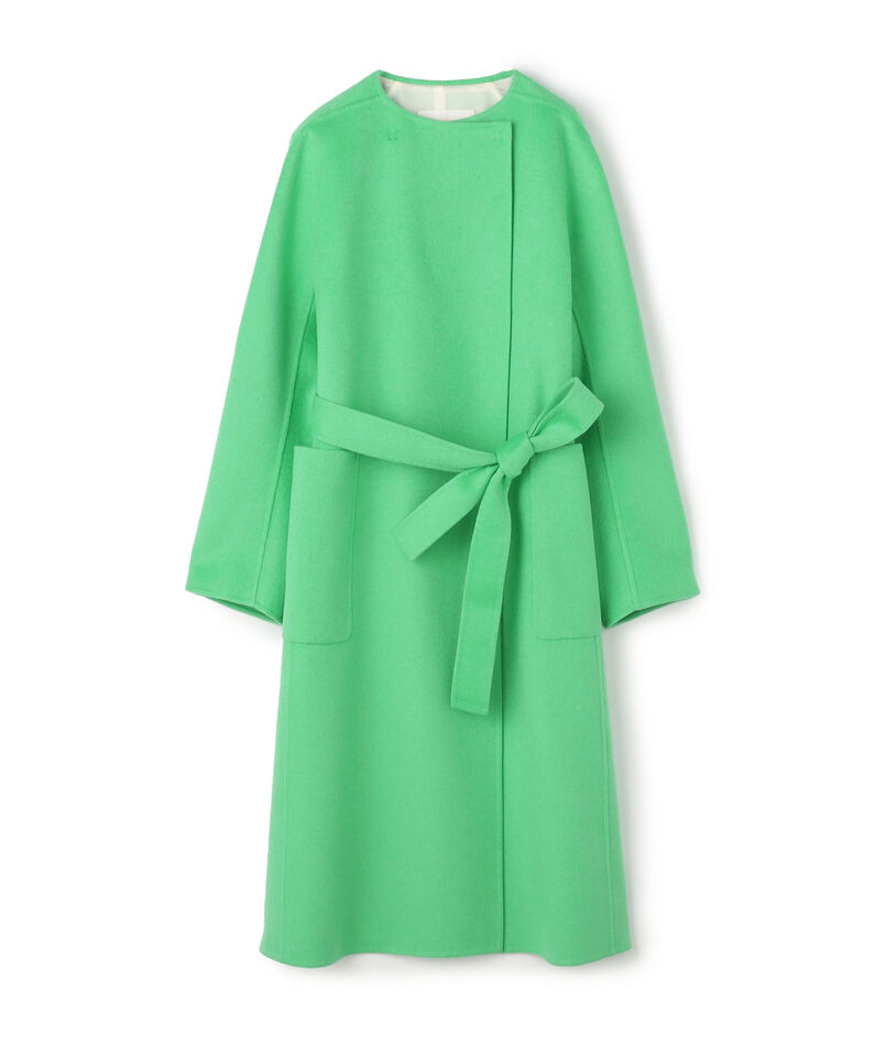 プレミアムウールリバー ノーカラーコート