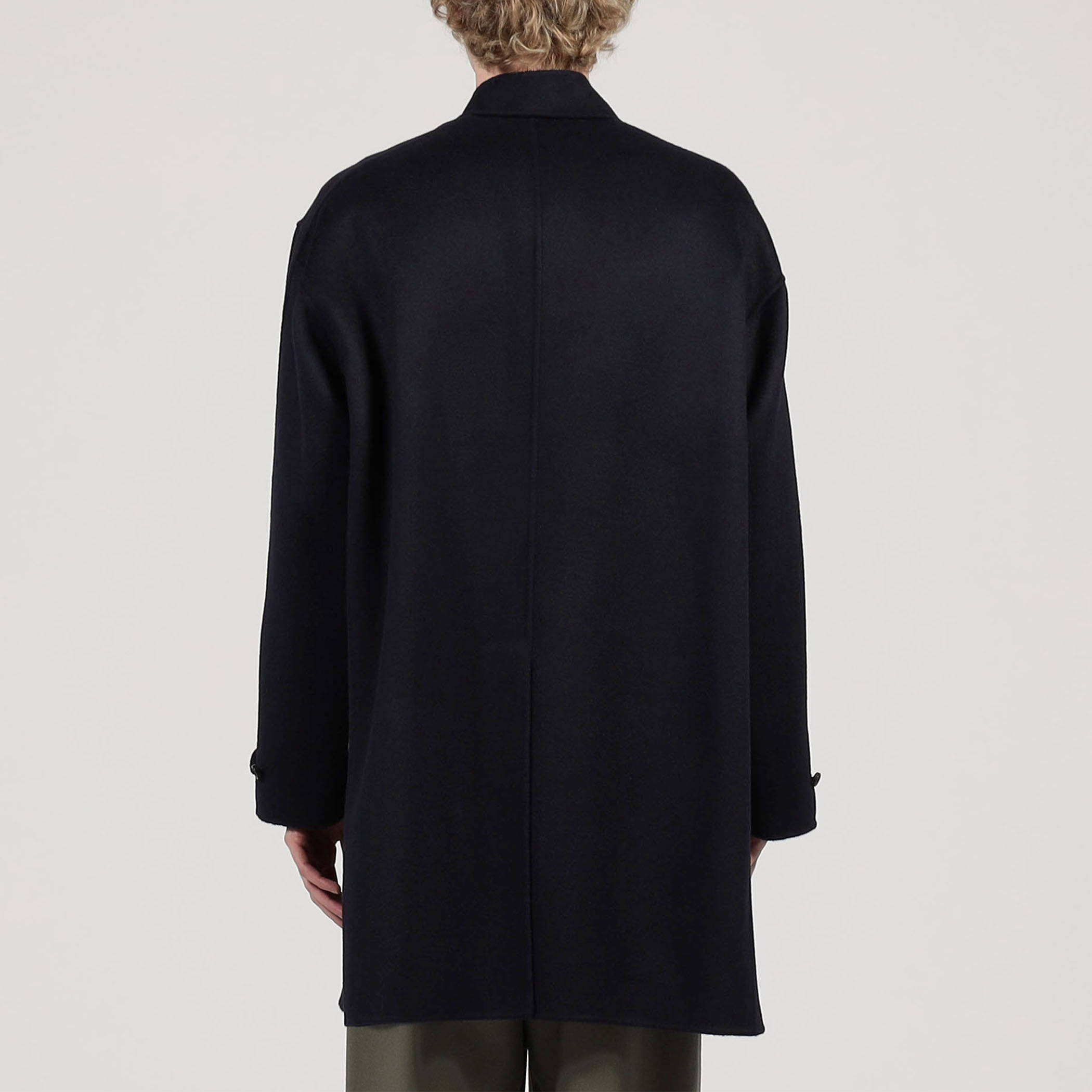 カシミヤ ダブルフェイス スタンドカラー コート｜トゥモローランド