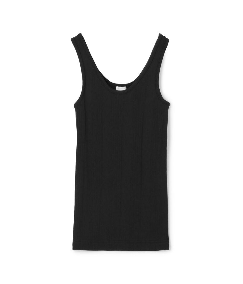 コットンランダムリブ タンクトップ