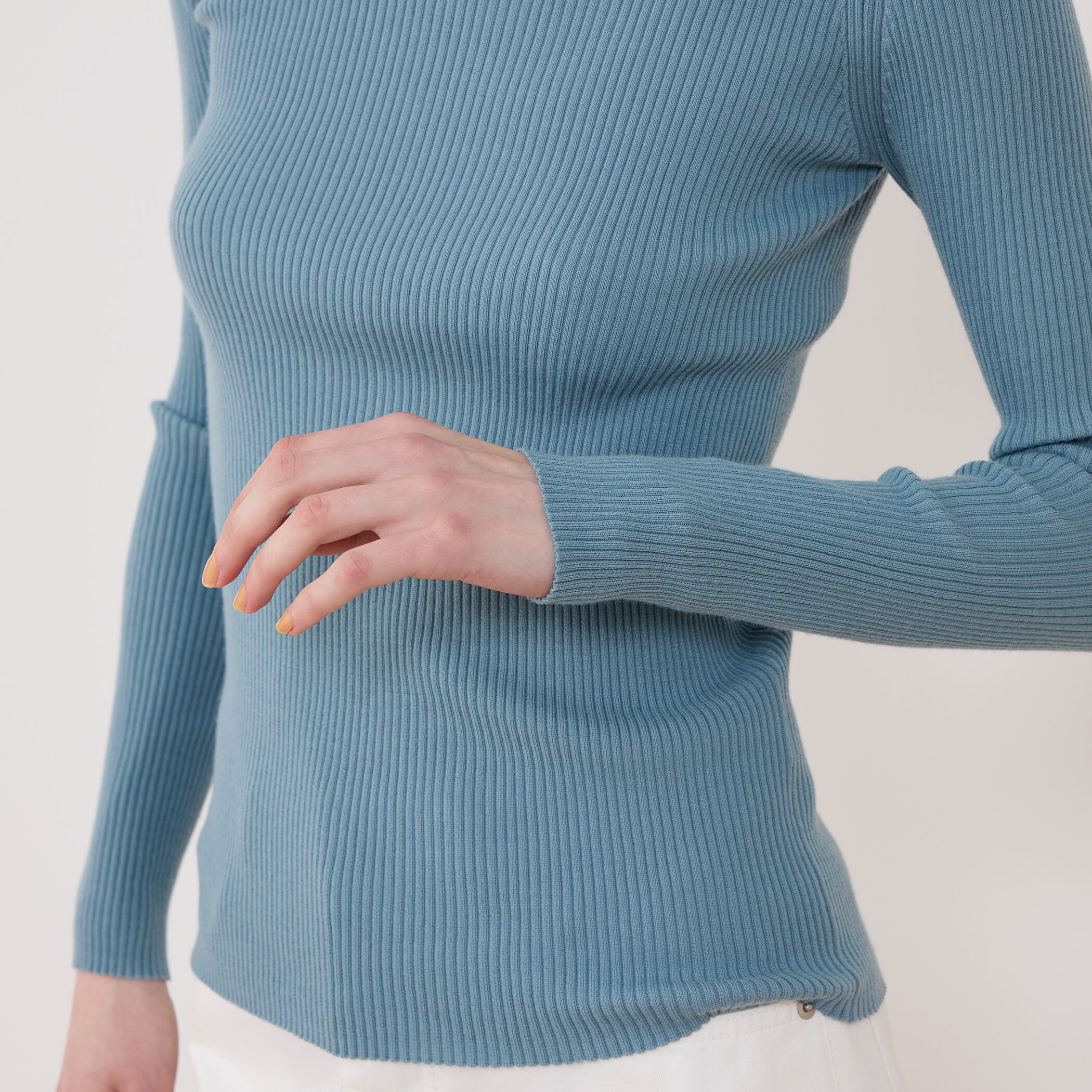 プルミエールウールリブ クルーネックプルオーバー｜トゥモローランド