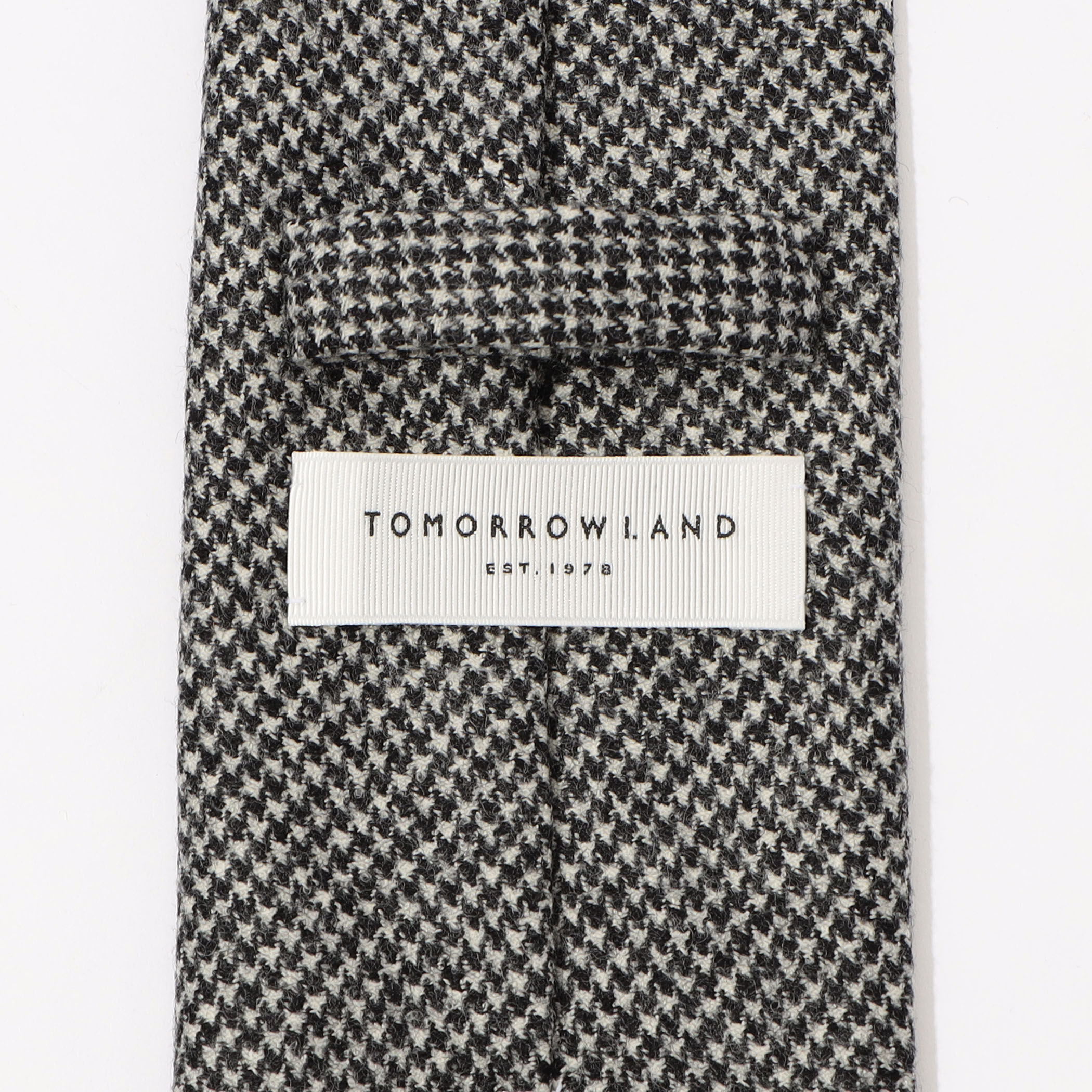 TOMORROWLAND ウール ハウンドトゥースネクタイ｜トゥモローランド