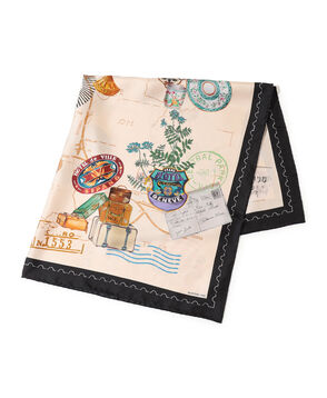 MANTERO 1902 A TICKET TO RIDE シルクスカーフ