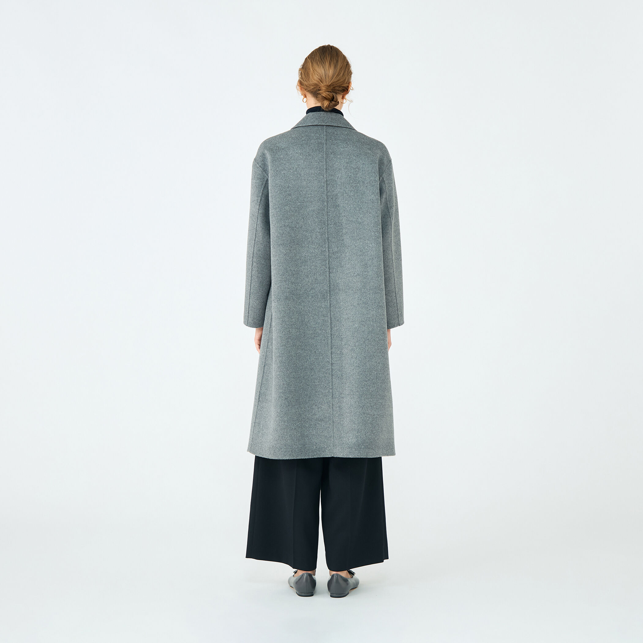 極美品 トゥモローランドピルグリム カシミヤチェスターコート グレー系 Lサイズ 極美品 トゥモローランドピルグリム カシミヤチェスターコート グレー