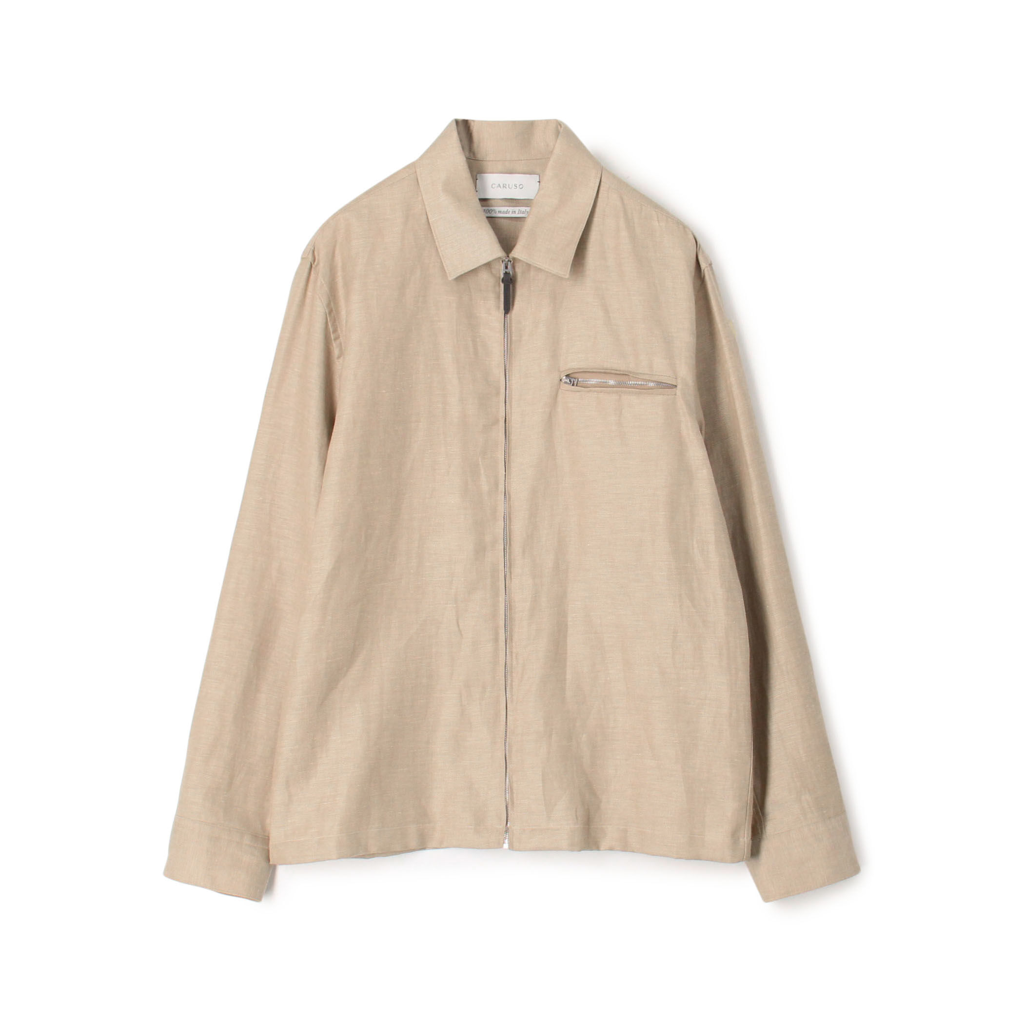 別注】CARUSO ウール リネン ジップブルゾン｜トゥモローランド