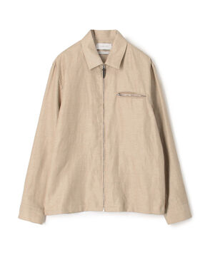 【別注】CARUSO ウール リネン ジップブルゾン