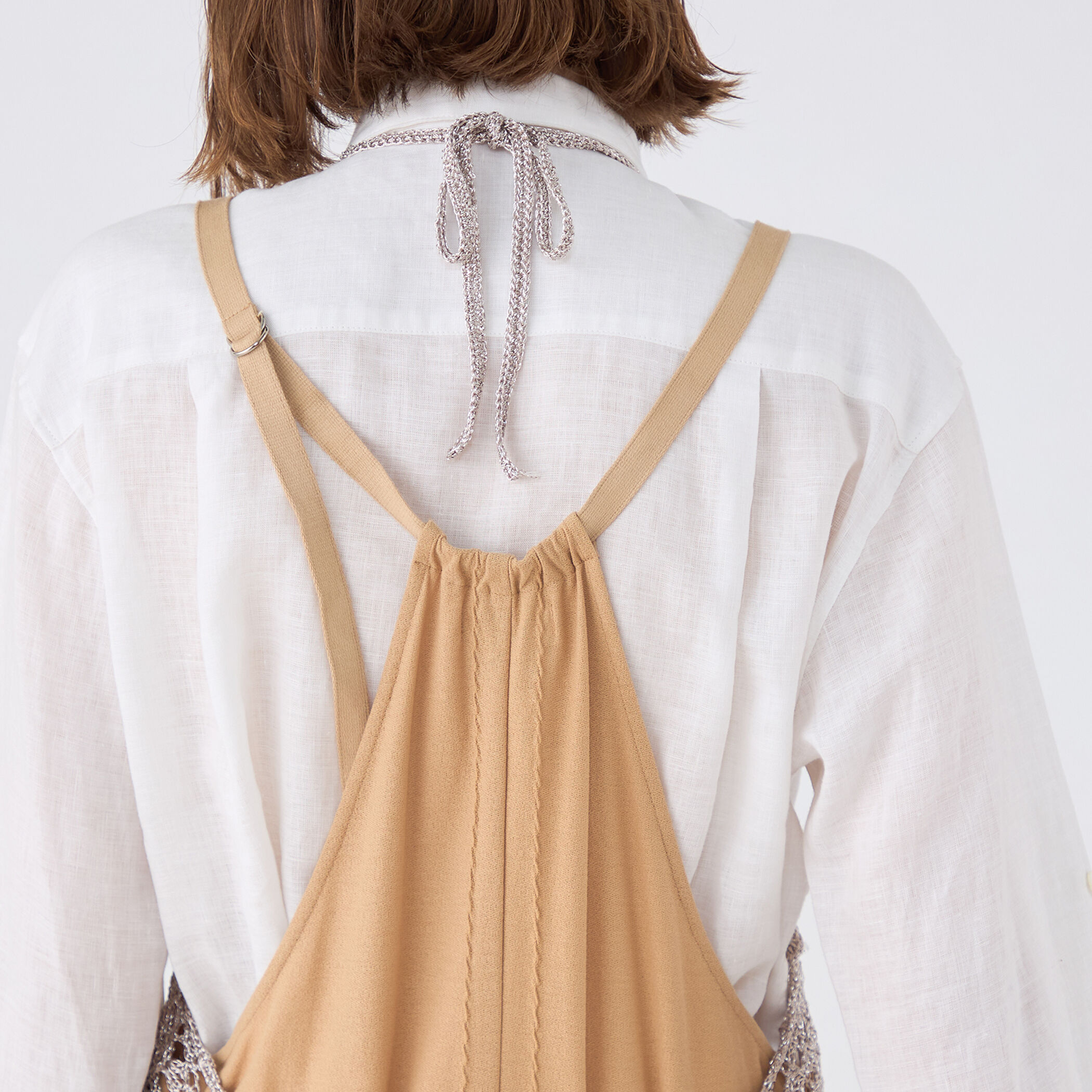 メタリッククロシェ エプロンワンピース｜トゥモローランド 公式通販