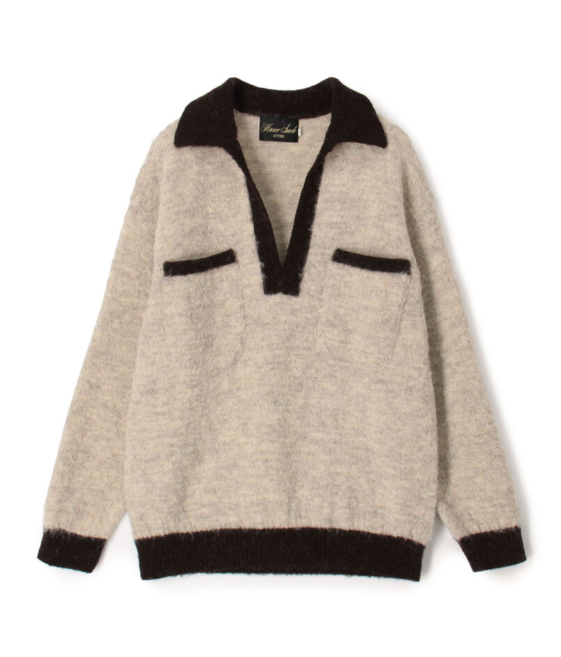 HAVERSACK ATTIRE ウール スキッパープルオーバーニット