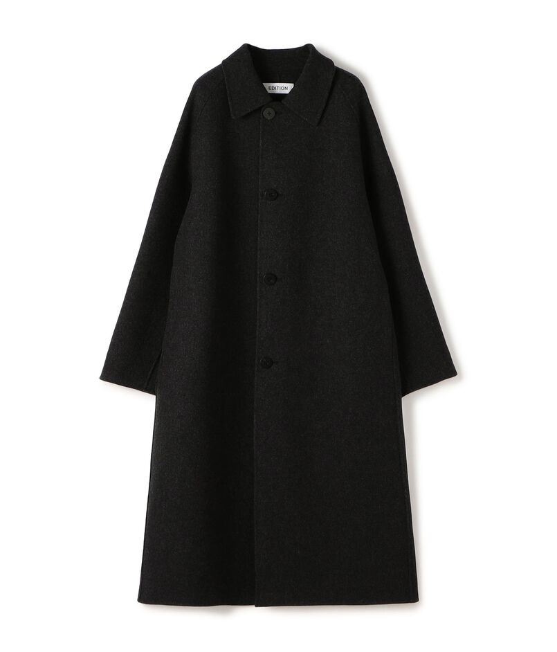 ウールカシミヤ ダブルフェイス ロングコート