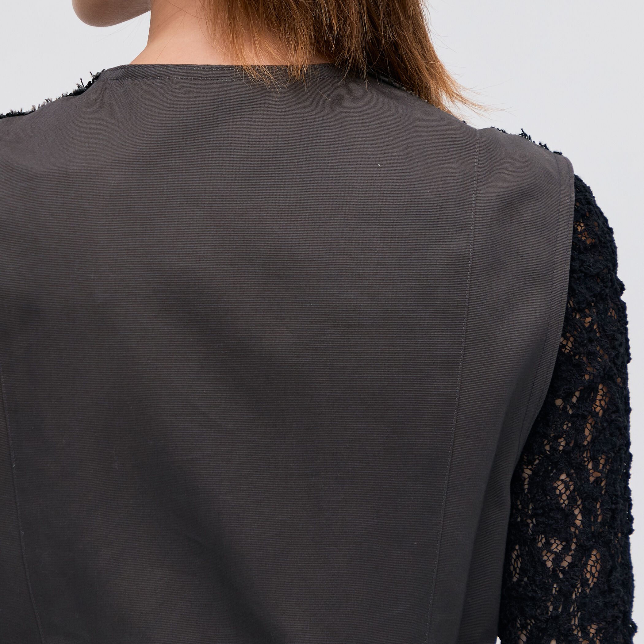 ヘリンボーンツイード カットオフコンビベスト｜トゥモローランド 公式通販