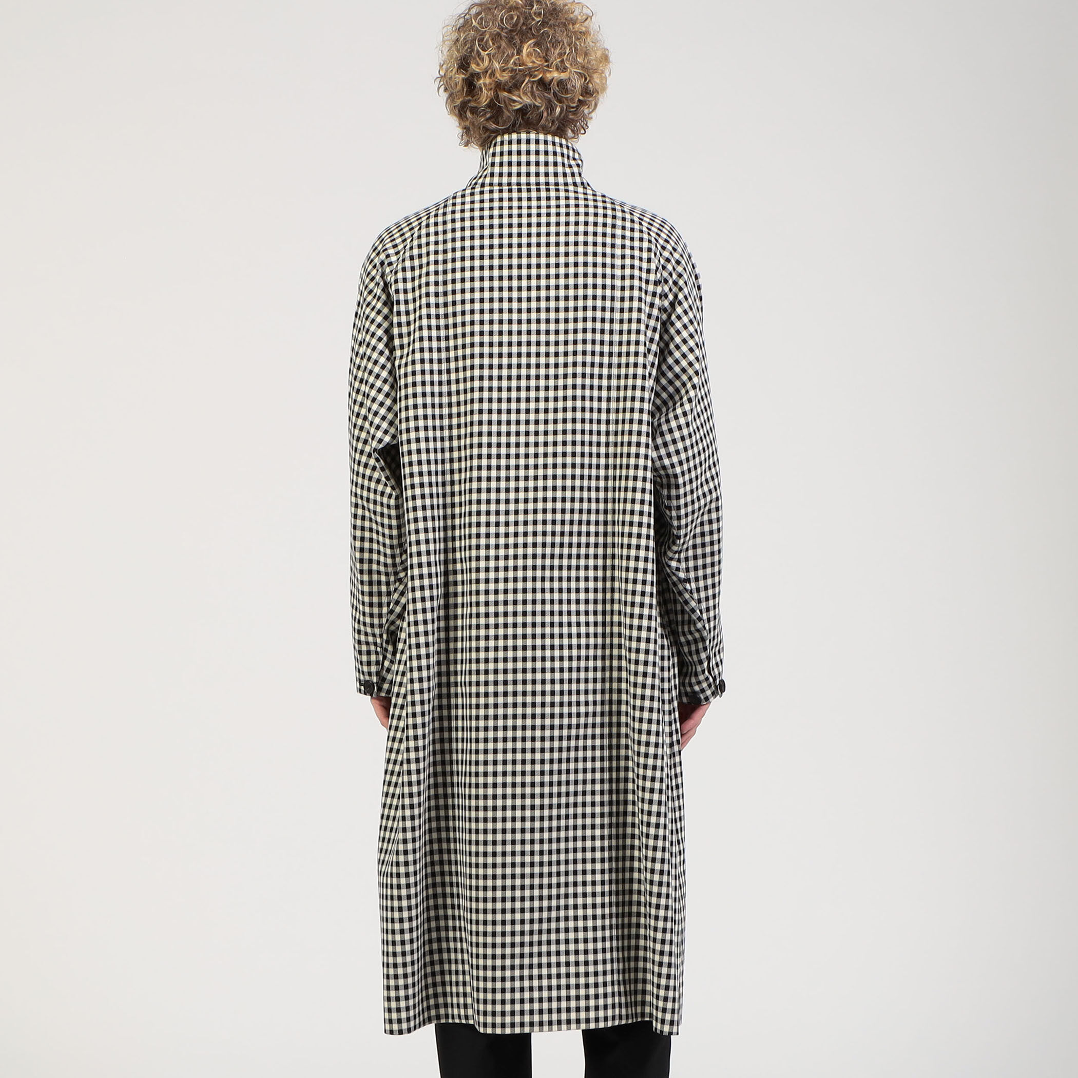 CABAN チェックスタンドカラーコート tomorrow land キャバン CABaN ウールギャバジン ガンクラブチェックスタンドカラー