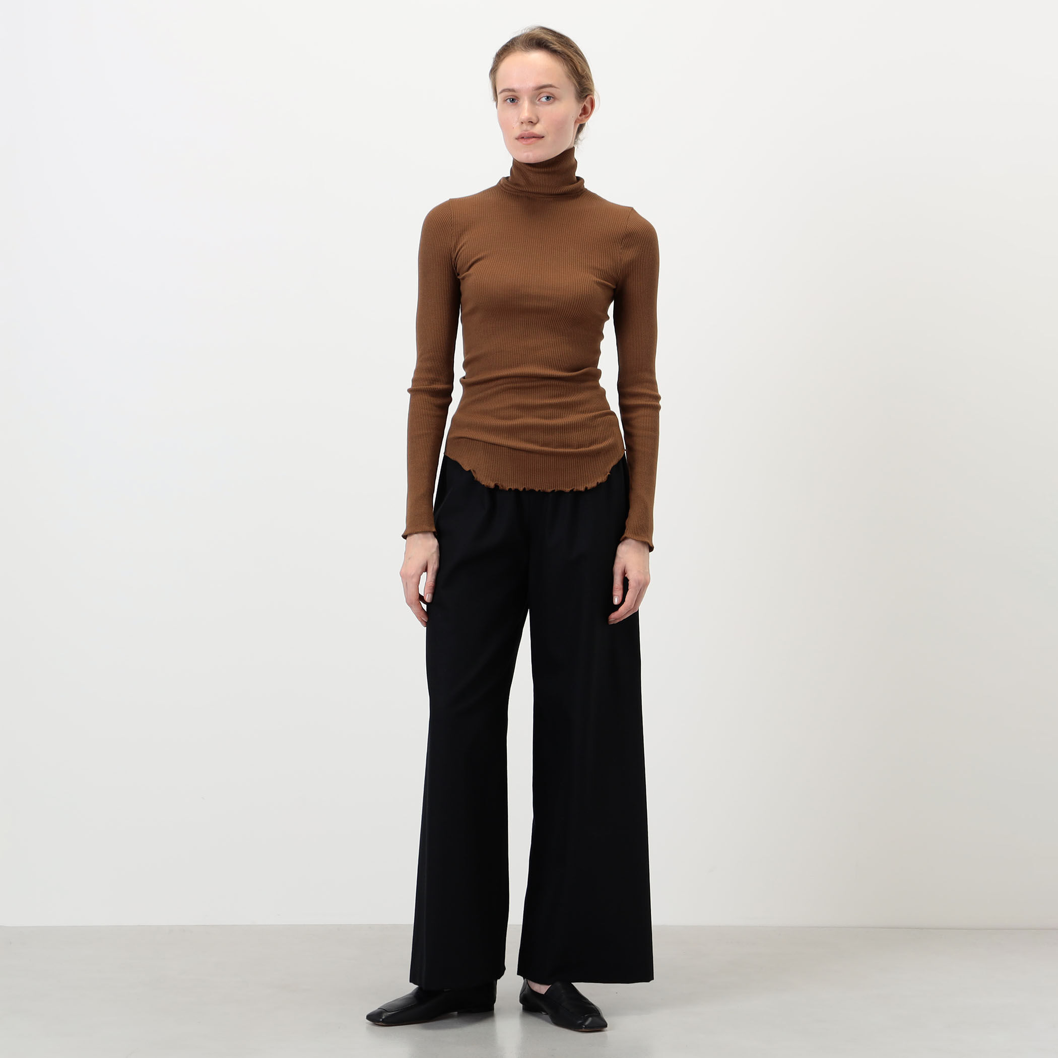 HAKUJI Wool rib ハイネックプルオーバー｜トゥモローランド 公式サイト