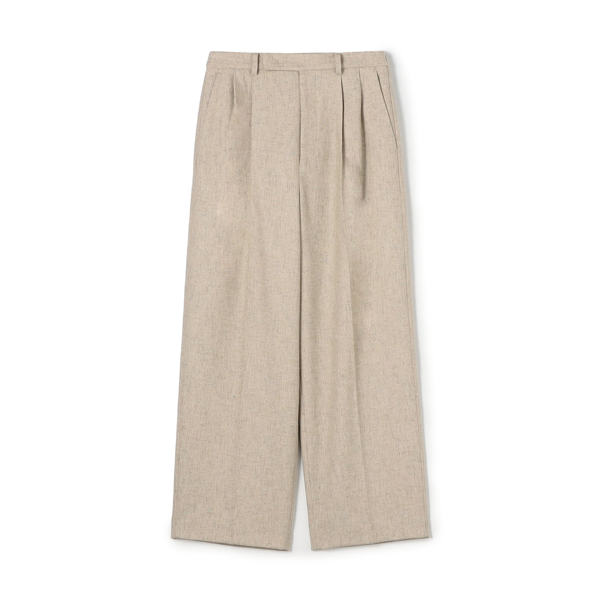 ネップツイード タックテーパードパンツ｜トゥモローランド 公式通販