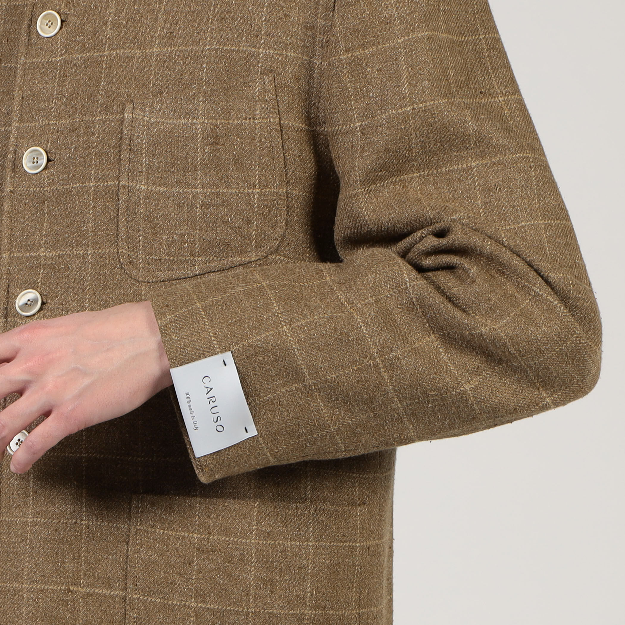 別注】CARUSO シルクリネン フォレスティエールジャケット