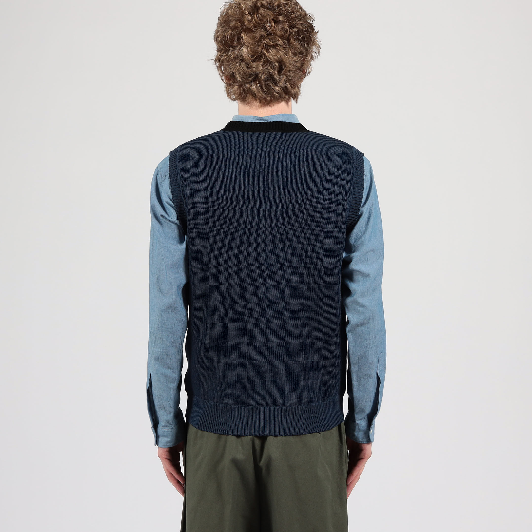 別注】Raffa Molina コットン クルーネック ニットベスト