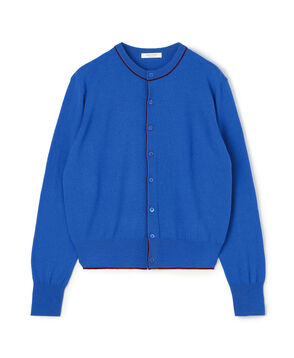 ■プレーンウール クルーネックカーディガン