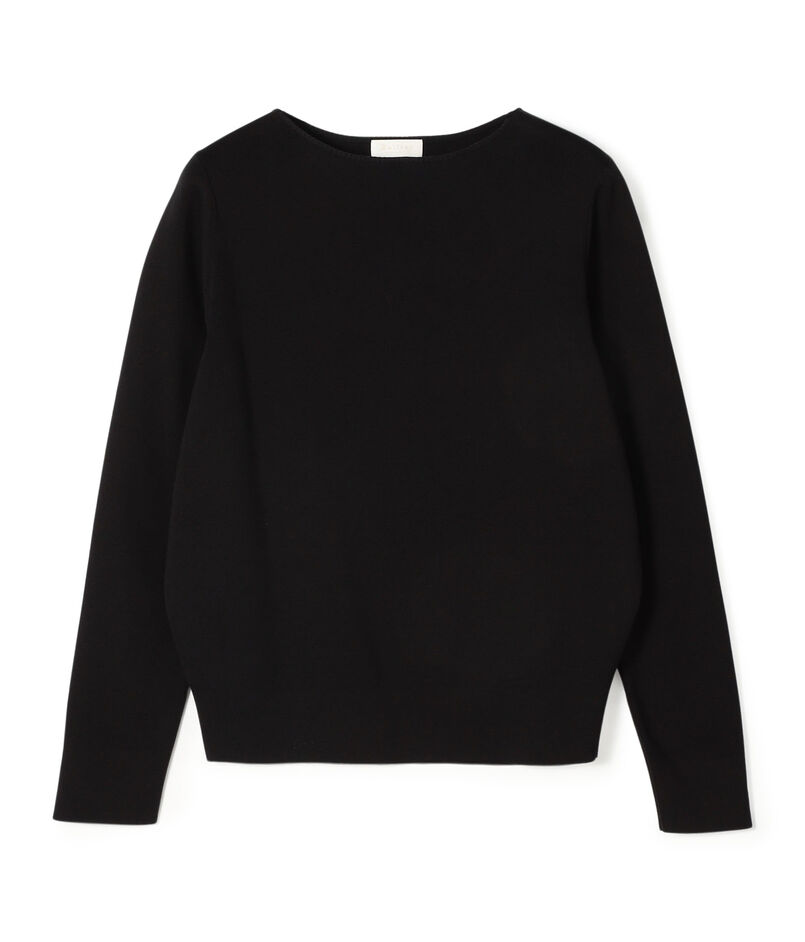 スビンコットン ボートネックプルオーバー