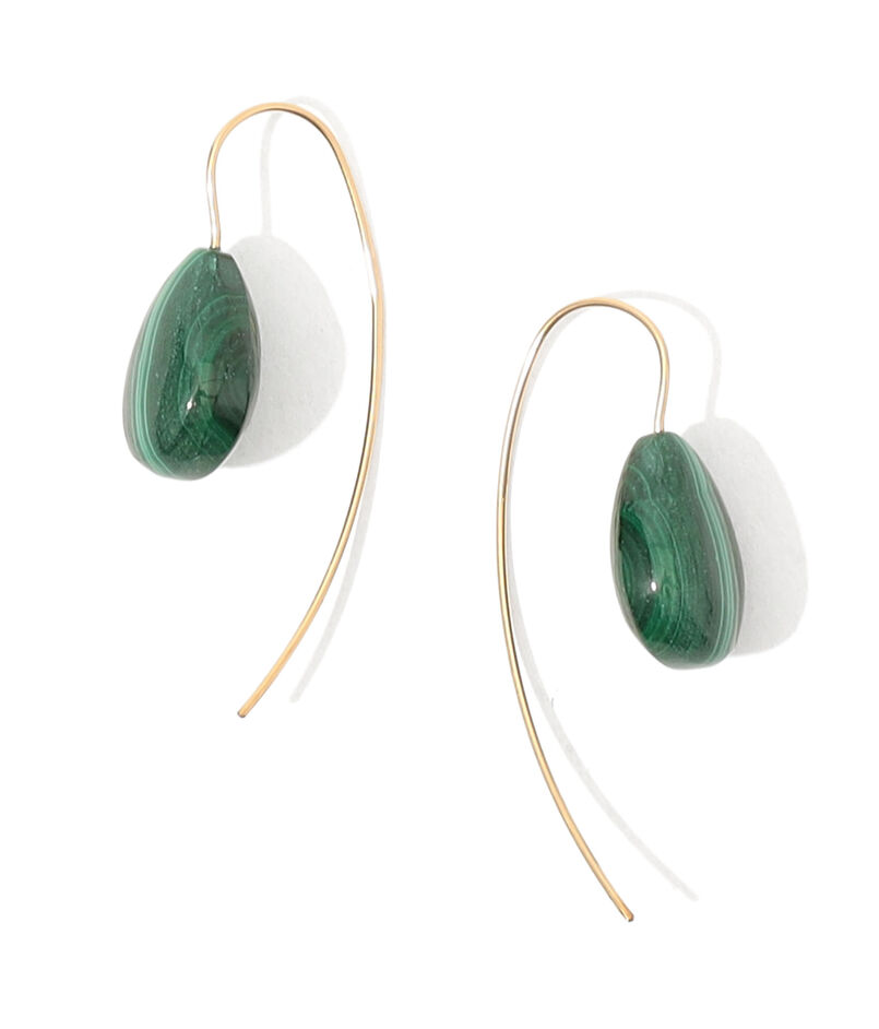 mounir malachite ピアス