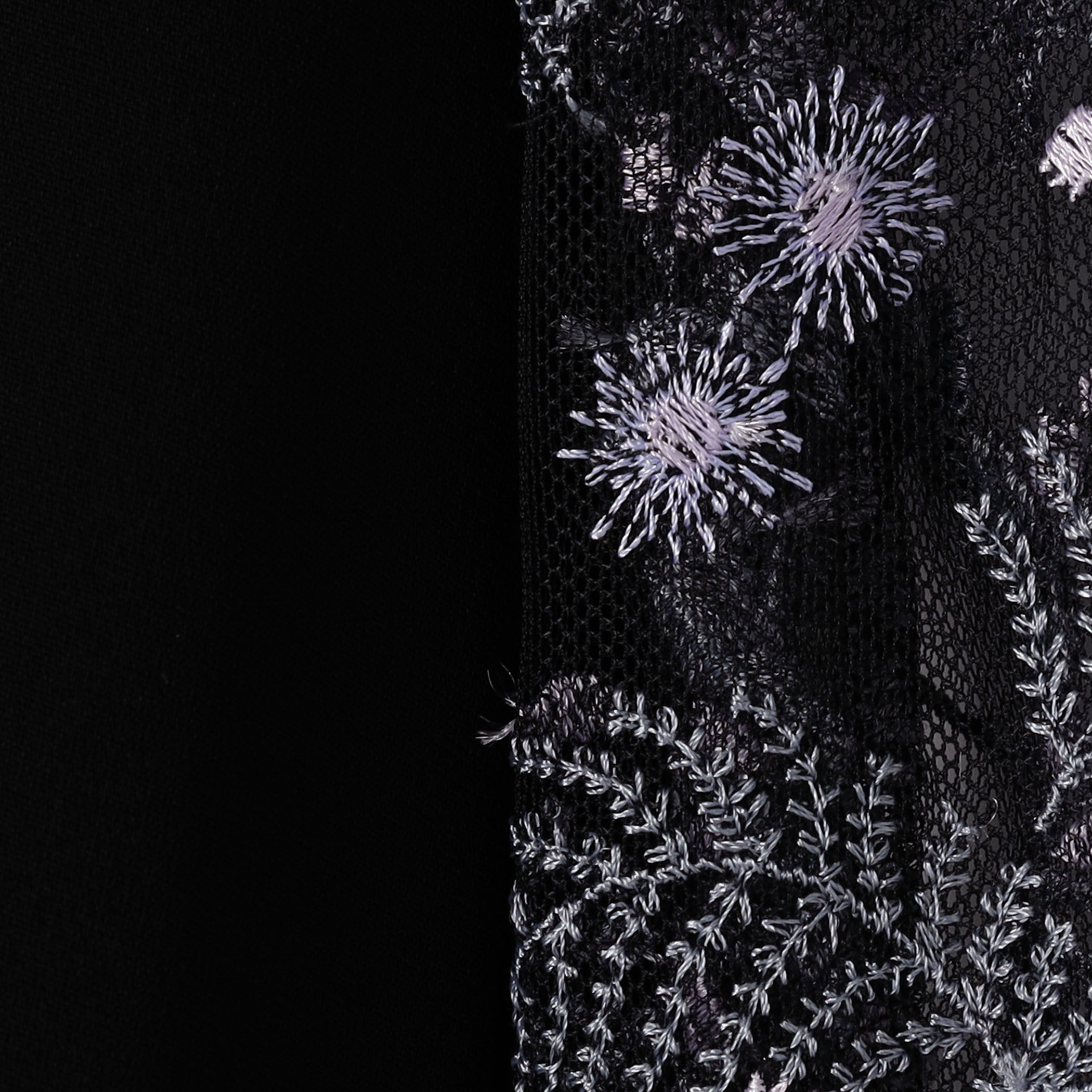 【0921＿T】2017ss mame 袖刺繍チュールレース ニット 中古・古着通販】Mame Kurogouchi (マメクロゴウチ) ラメレースアップ