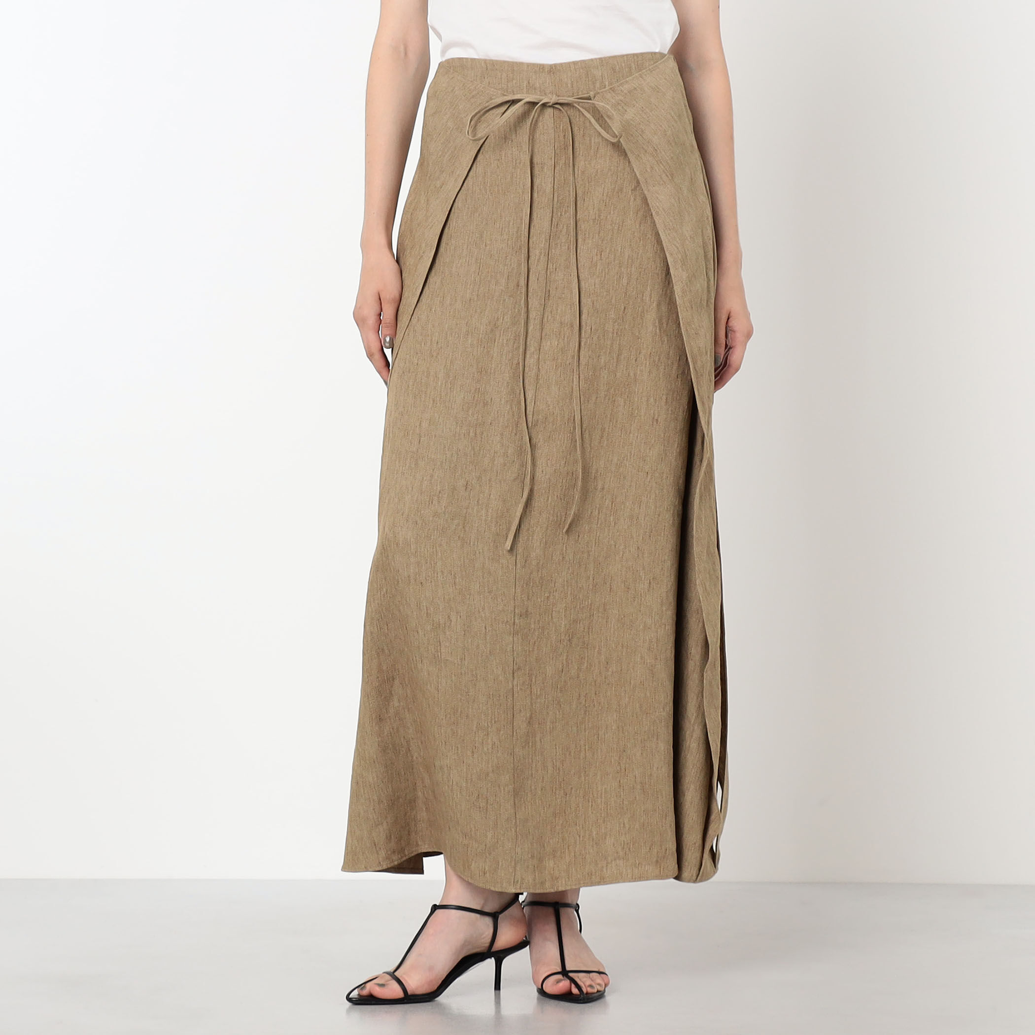 RUOHAN KORA SKIRT リネン ロングスカート｜トゥモローランド 公式サイト
