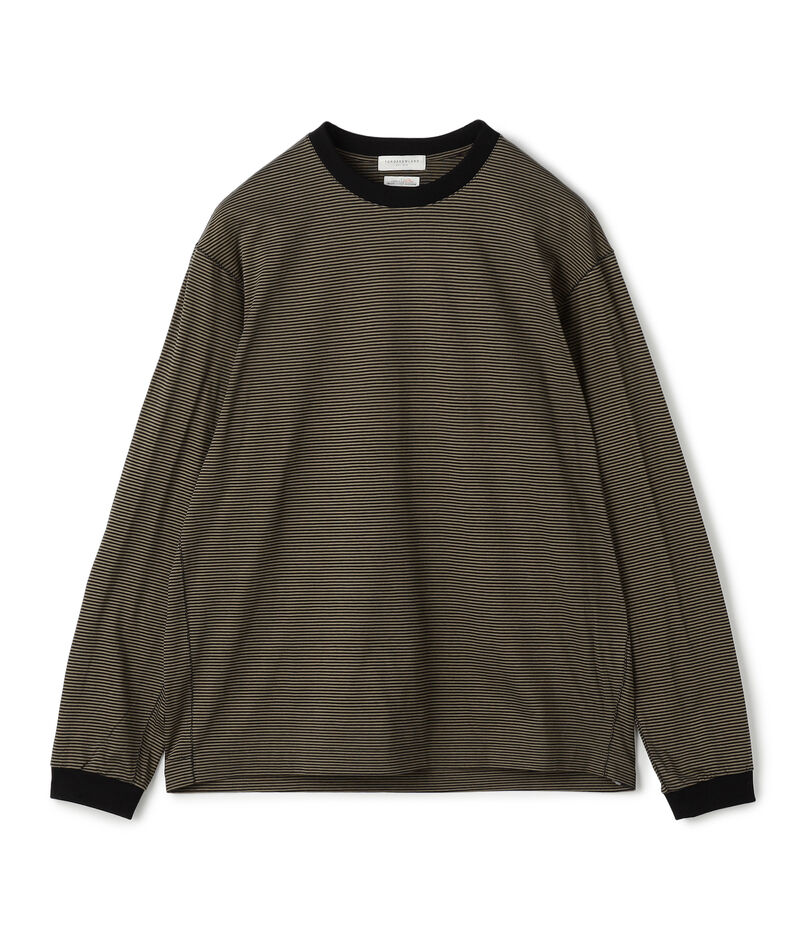 オーガニックコットン クルーネックボーダーTシャツ